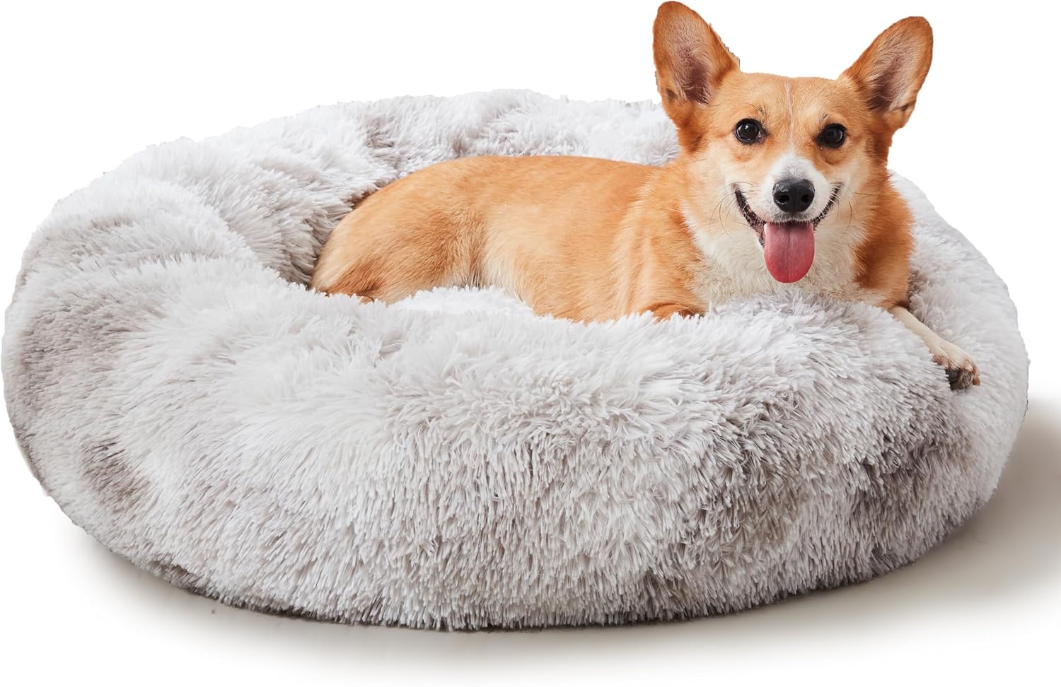 Detalle de WESTERN HOME WH LBUS23CB06SGM= 20-Inch Donut Pet Bed, Washable Faux Fur