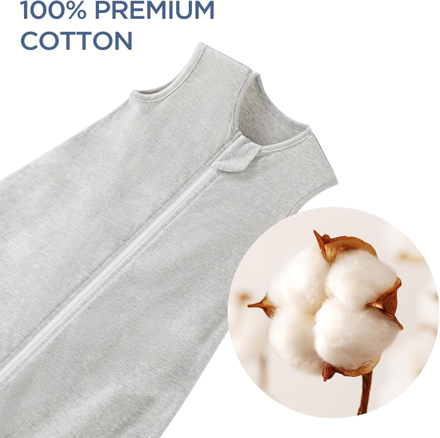 Thumbnail 6 de Duomiaomiao Baby 0.5 Tog Cotton Summer Sleeping Bag (18–36 months) – small leaves