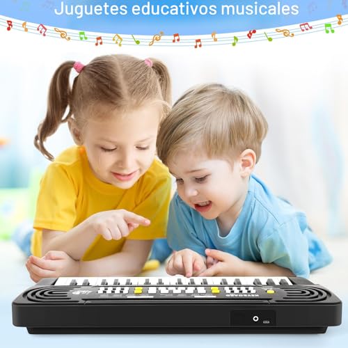Thumbnail 6 de BABYJOLLY Piano Infantil con Teclado de 37 Teclas y Micrófono