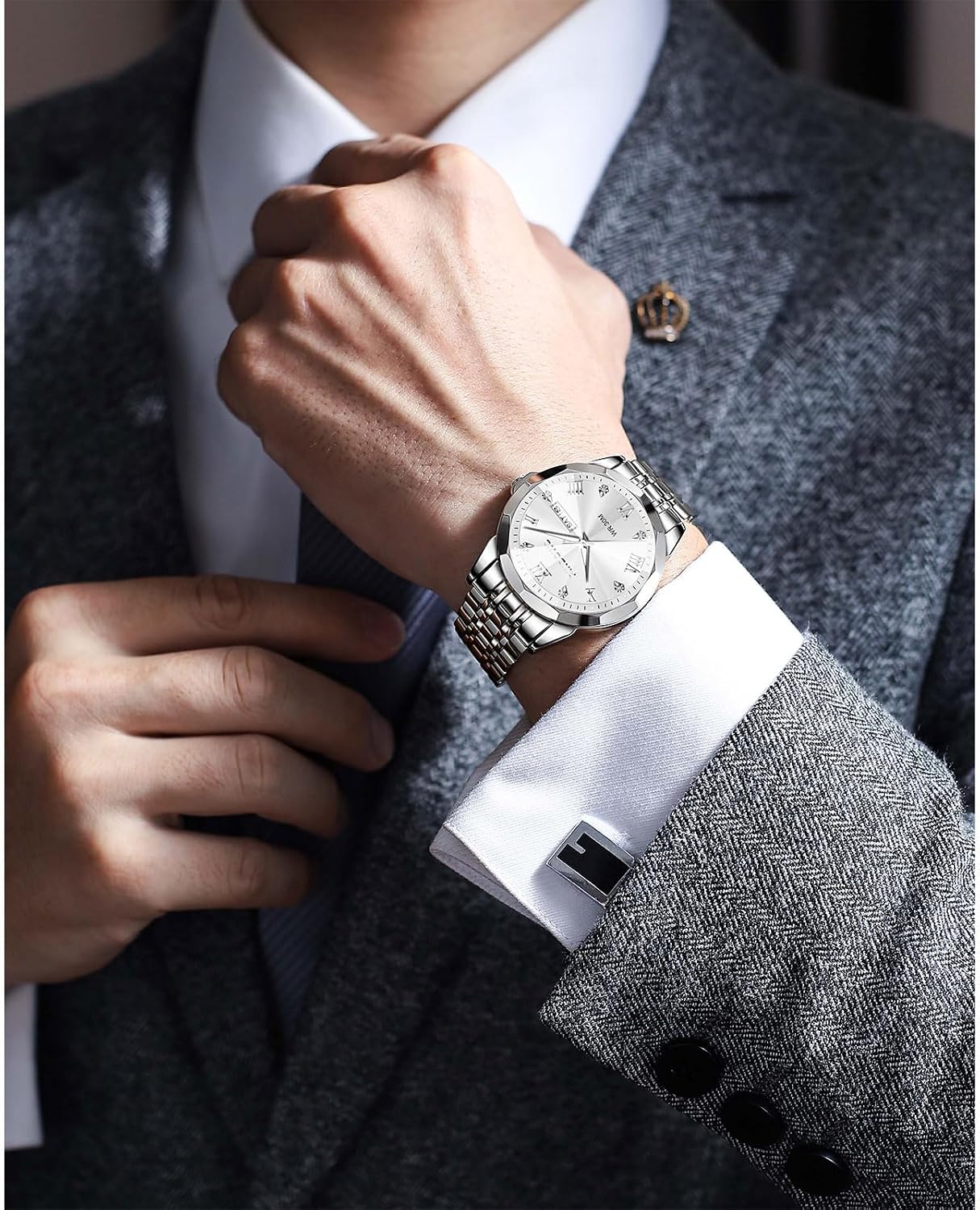Thumbnail 4 de PINDOWS Luxusuhren Herren Quarz-Chronograph