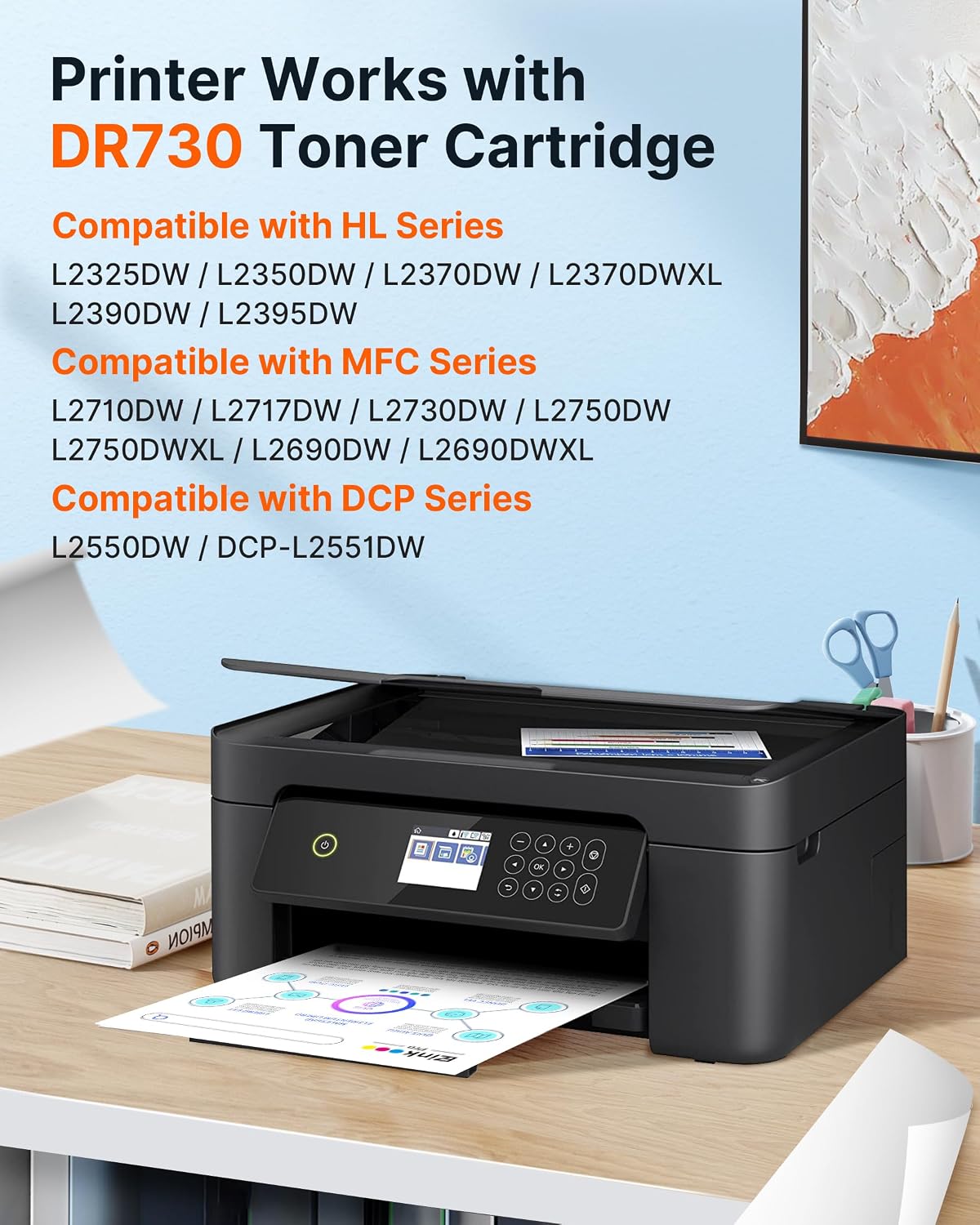 Detalle de E-Z Ink Pro DR730 Compatible Drum Unit for Brother Printers, 2-Pack