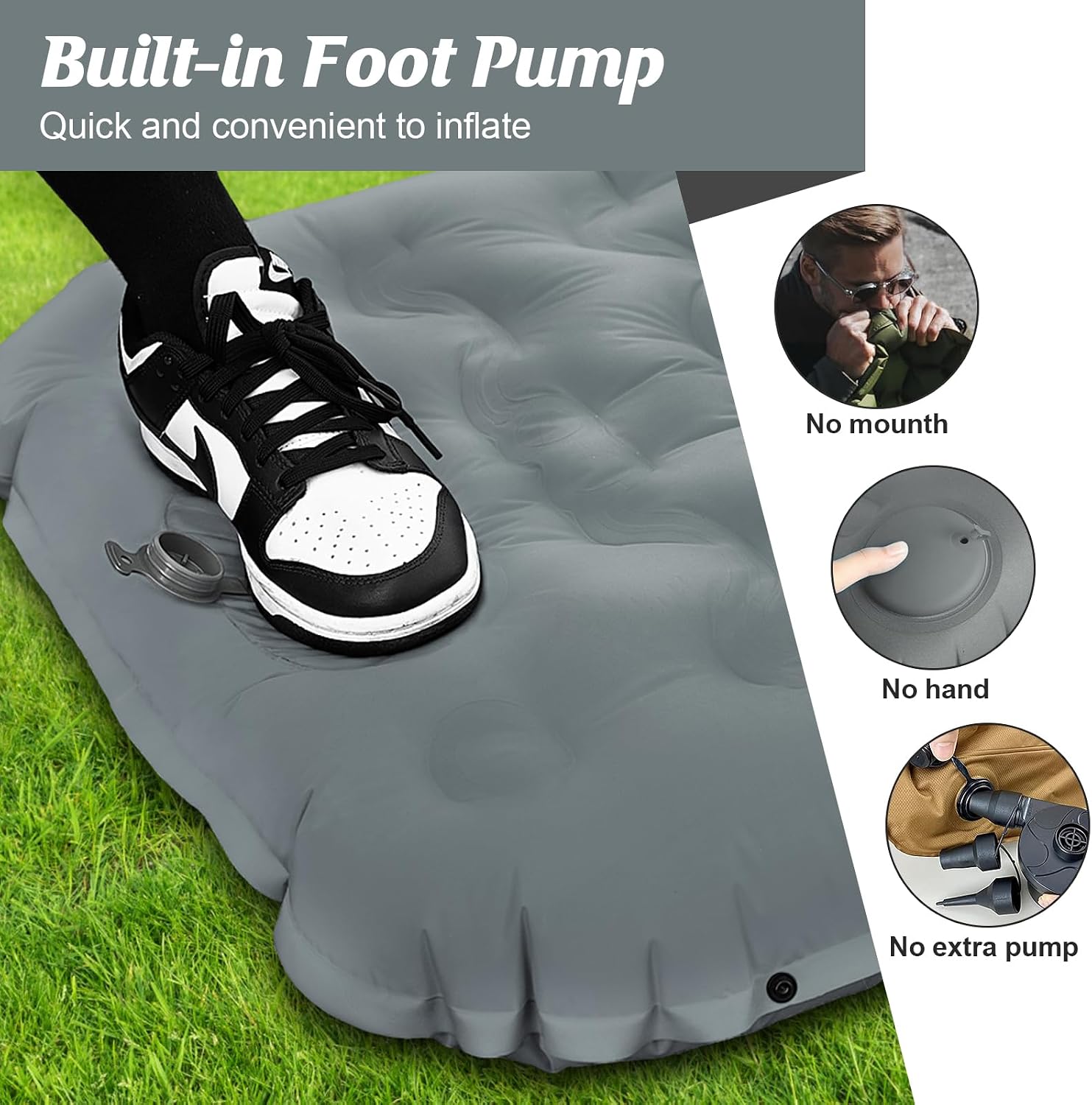 Detalle de Hsweeth Matelas Camping Autogonflant 12 cm – Confort et Légereté pour Randonnée