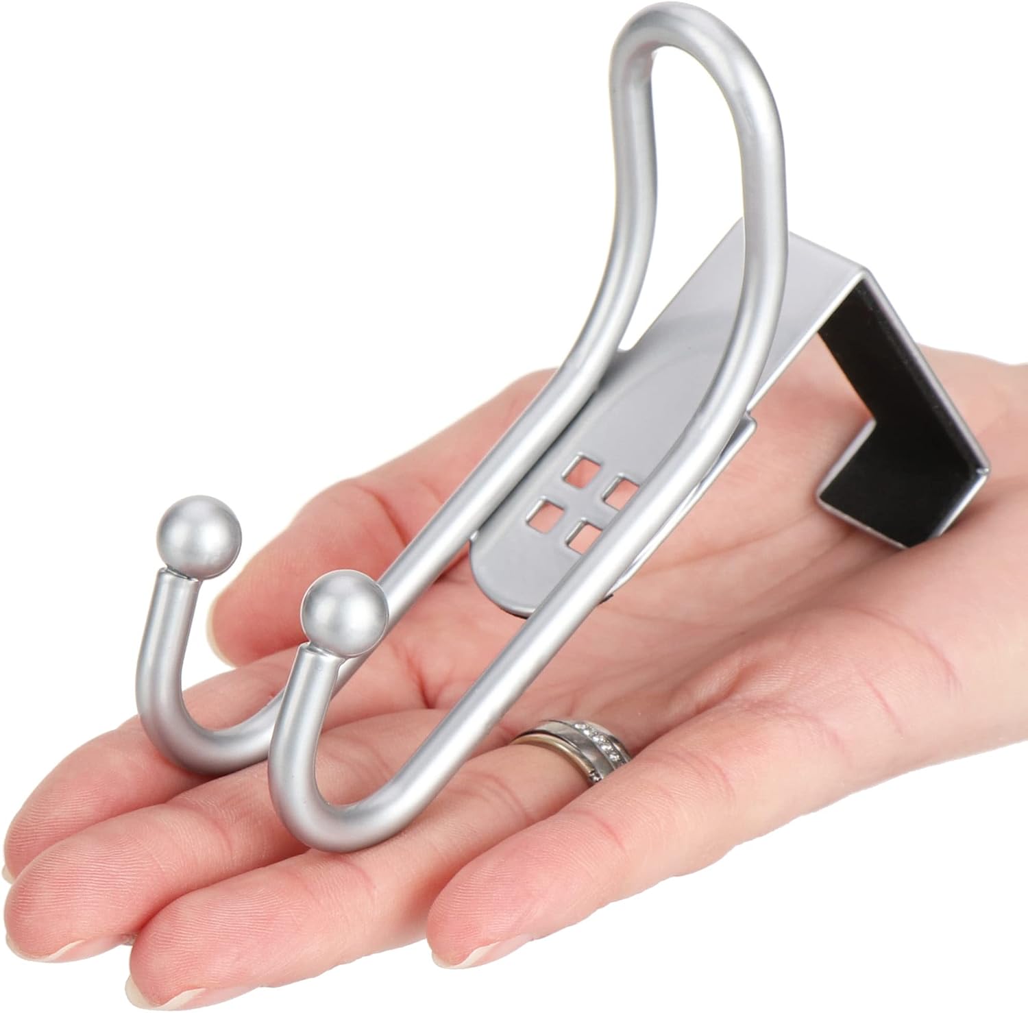 Thumbnail 4 de com-four® 8x Ganci per Porte - Ganci Appendiabiti Doppi con Protezione in Schiuma