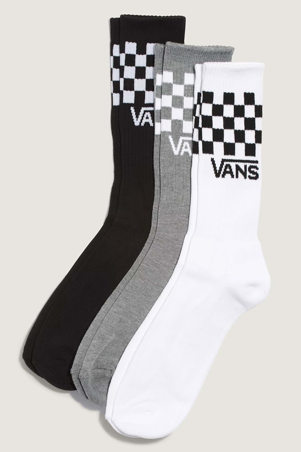 Detalle 2 de Vans Classic Check Crew Calzini Confezione 3