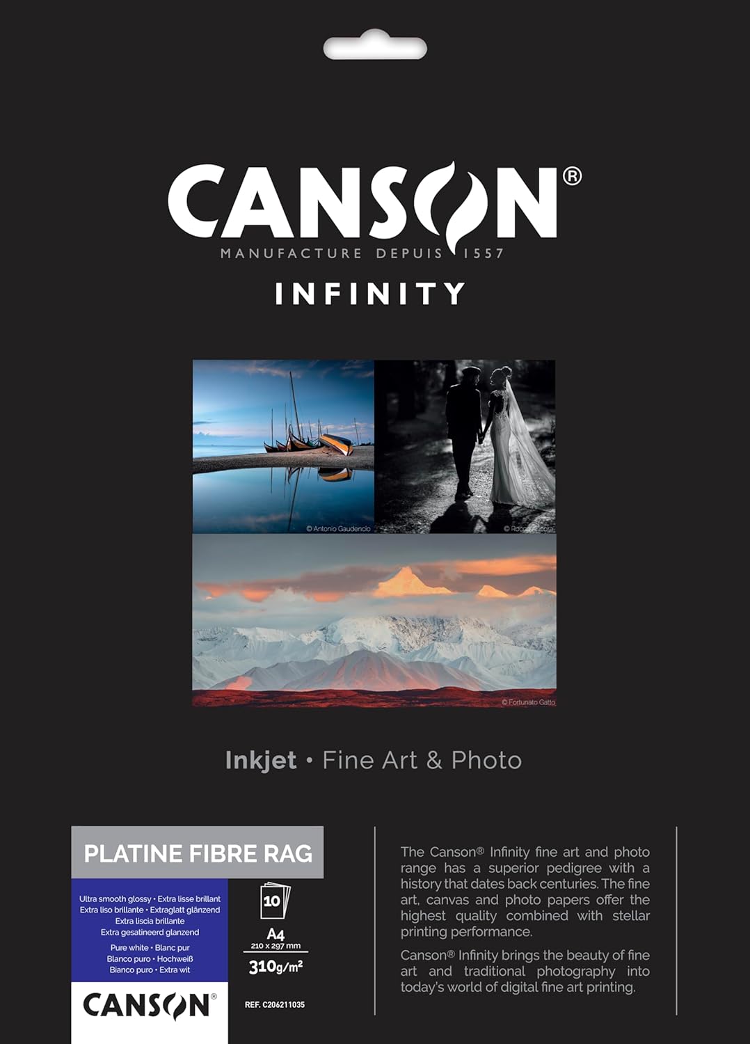 Thumbnail 4 de Canson Infinity Baryta Photographique II gr310 12,7x17,8 cm x25 – Fogli per stampe d’arte in bianco e nero e a colori