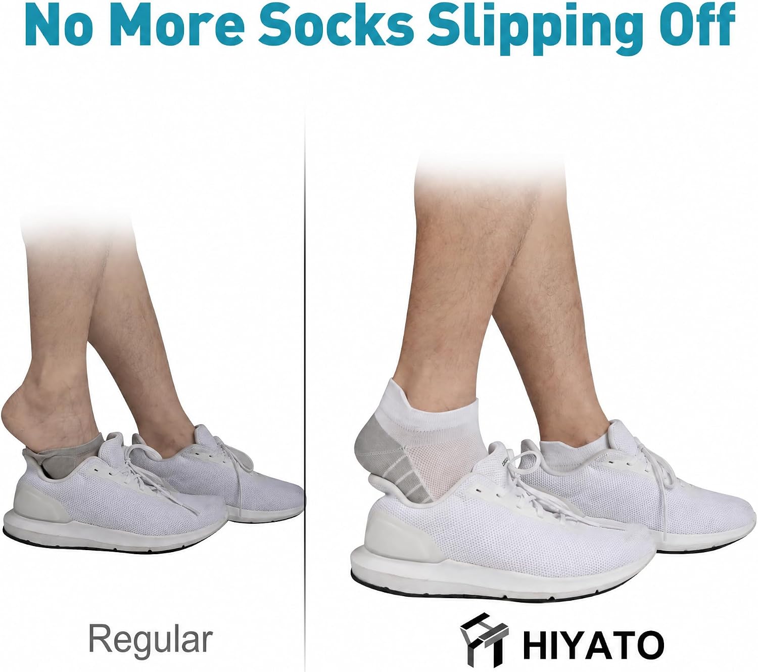 Thumbnail 4 de HIYATO Sneaker-Socken 10 Paar – Atmungsaktiv, Baumwolle, Anti-Blasen, Kompression, Knöchelhoch