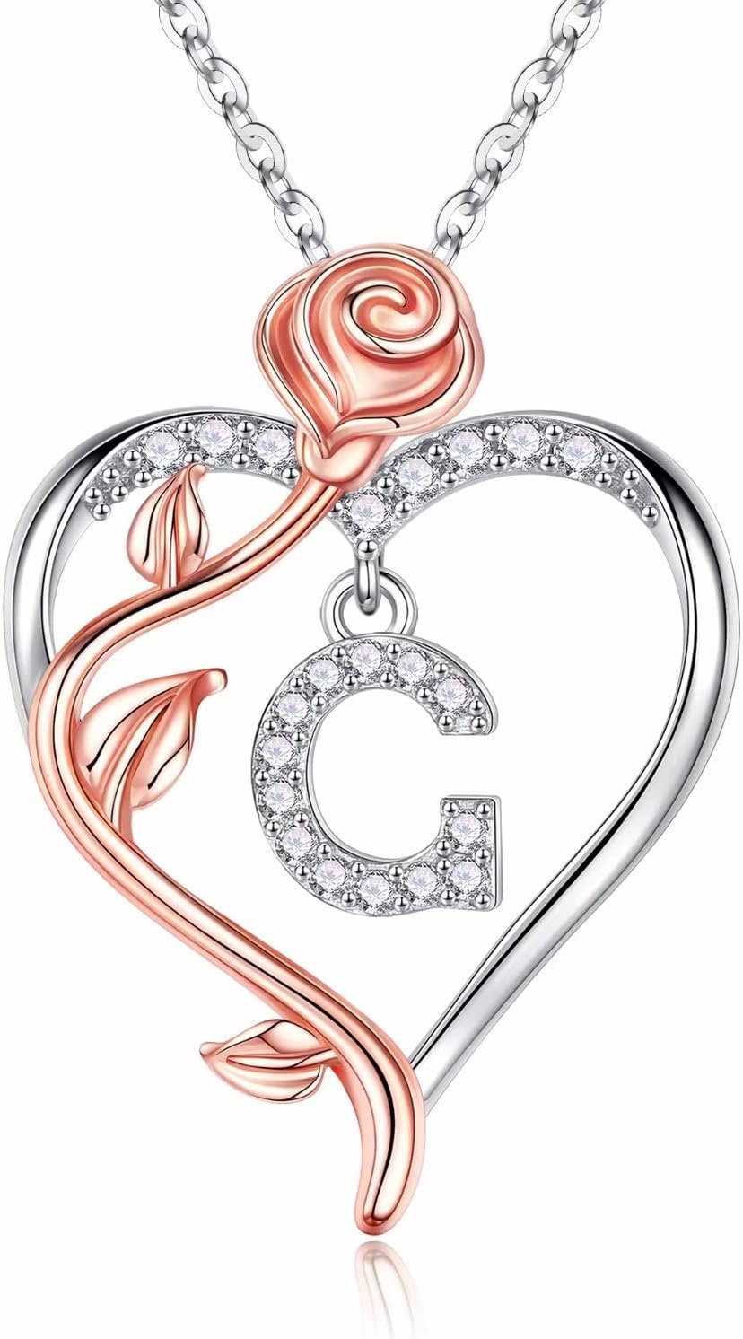 Detalle de Iefil Valentines Day 925 Sterling Silver Necklace