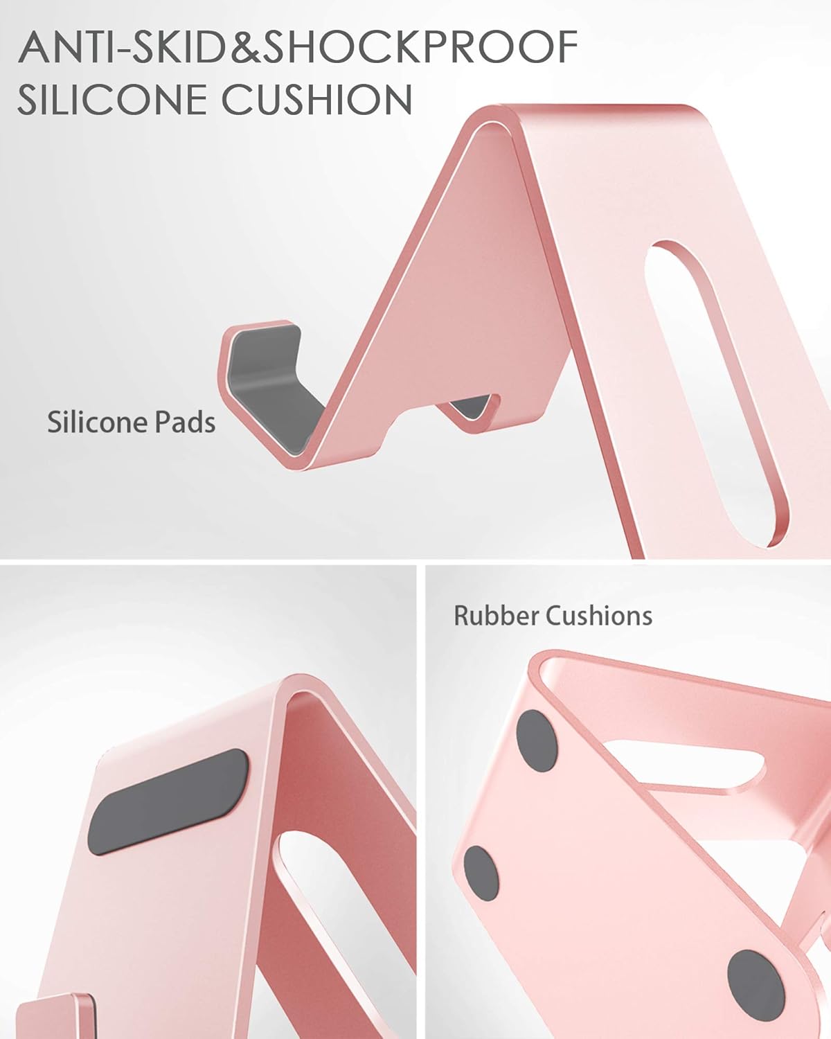Detalle 2 de CreaDream Aluminum Desktop Phone Stand — Rose Gold