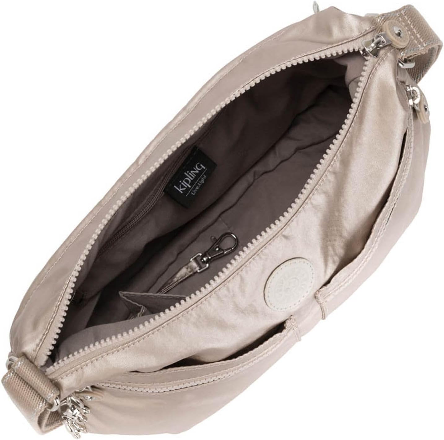 Thumbnail 4 de Kipling Izellah Bandolera Mediana Metallic Glow ✨ Plata