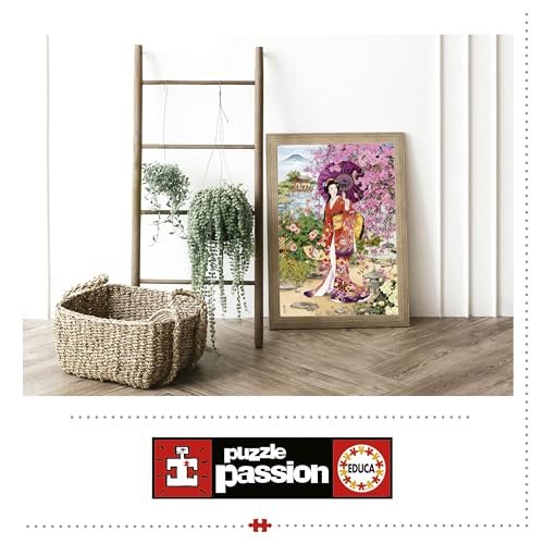 Detalle 2 de Educa Teien, Haruyo Morita 🧩 Puzzle 1000 Piezas, 48x68 cm