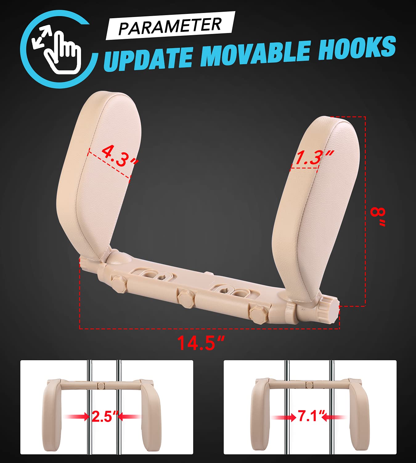 Detalle 2 de JZCreater Car Headrest Pillow