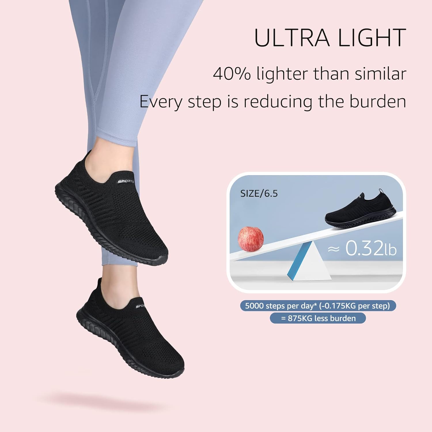 Thumbnail 4 de HKR Basket Femme Respirantes — Chaussures de Running légère et confortables (35–42 EU)