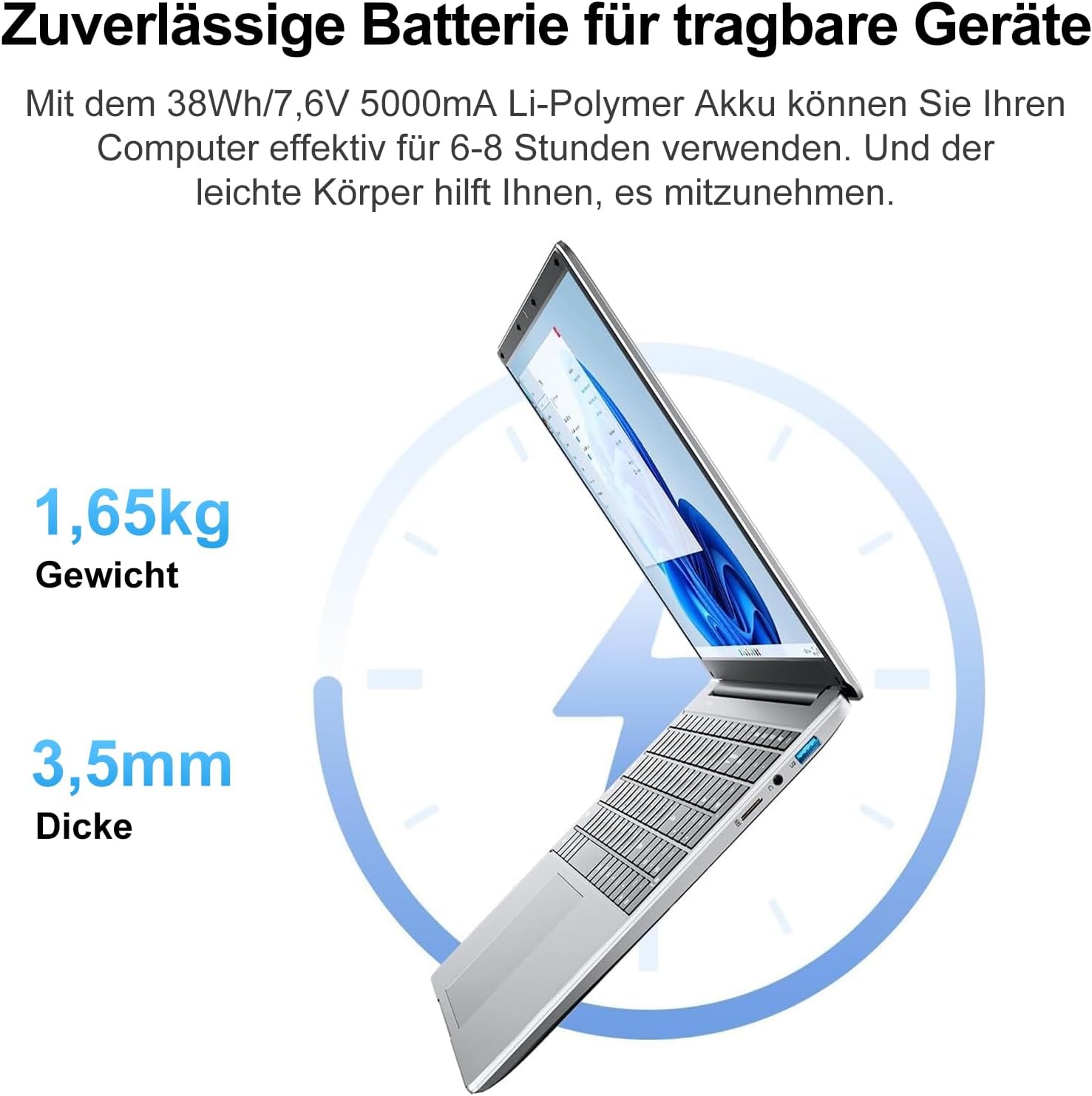 Thumbnail 6 de jumper Laptop 15,6 Zoll FHD – 12 GB RAM, 512 GB SSD, 5205U Prozessor