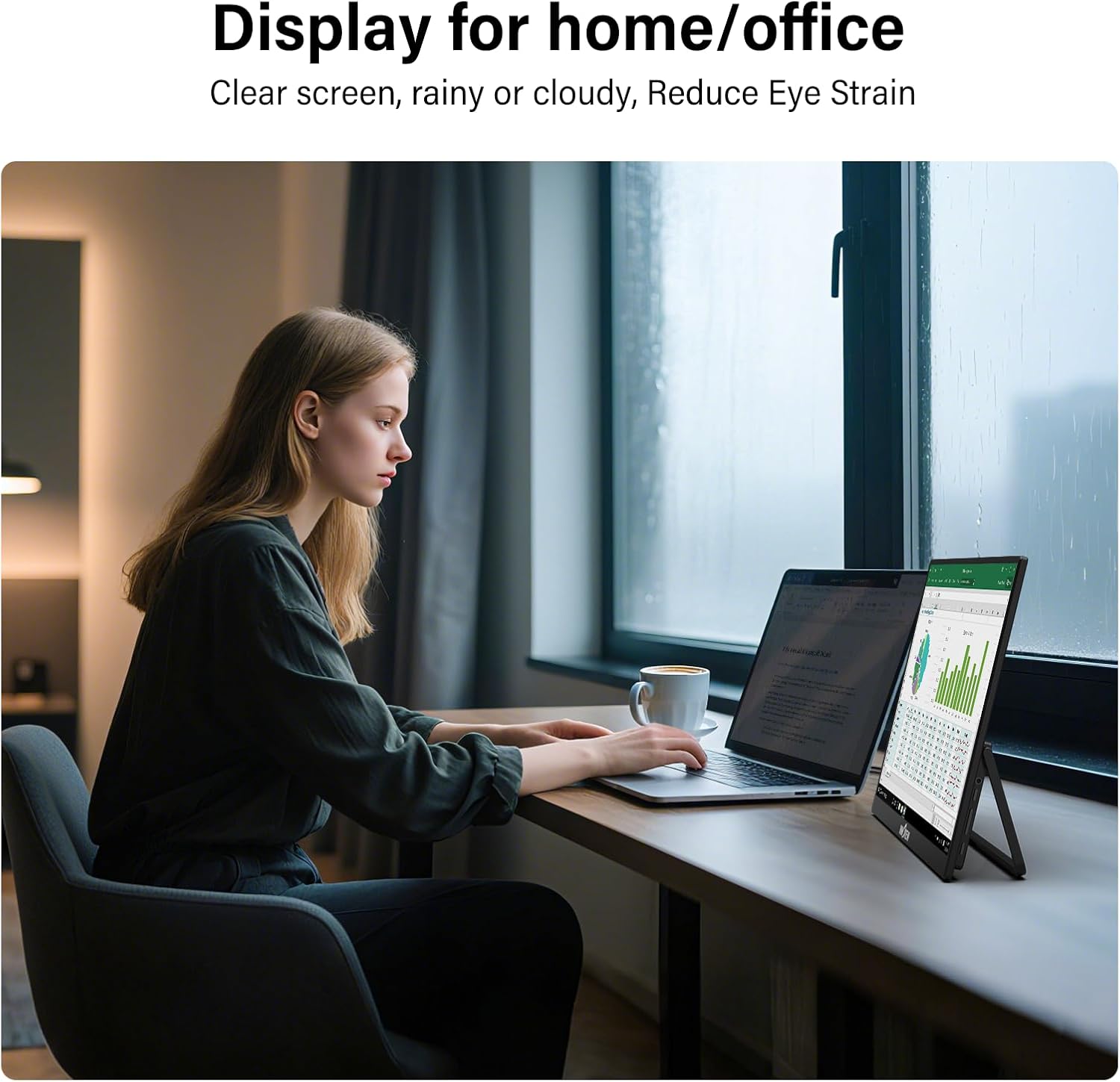 Detalle de InnoView 16" Portable Monitor (2K 2560x1600, 240Hz) with Type-C and HDMI