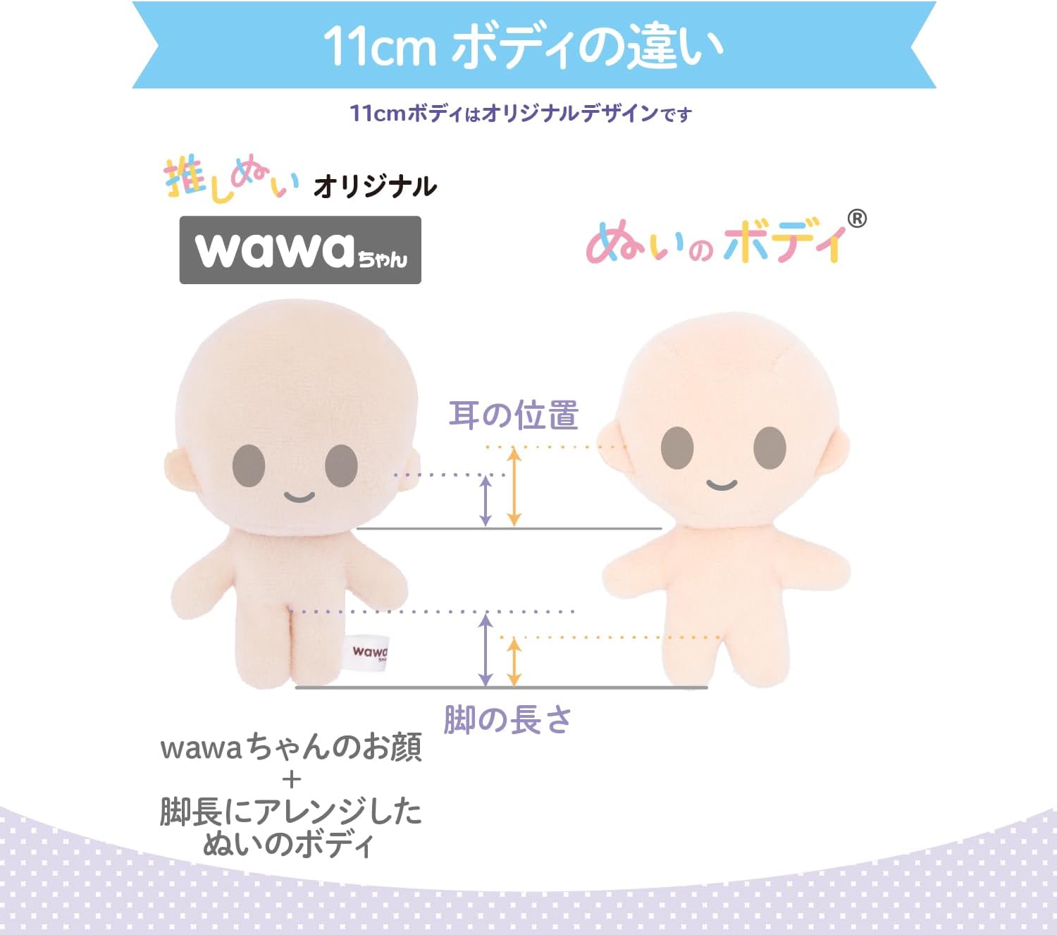 Thumbnail 4 de 清原 NUI-12 推しぬいwawaちゃん 15cmボディ さくらミルク・ウィッグ型紙付き