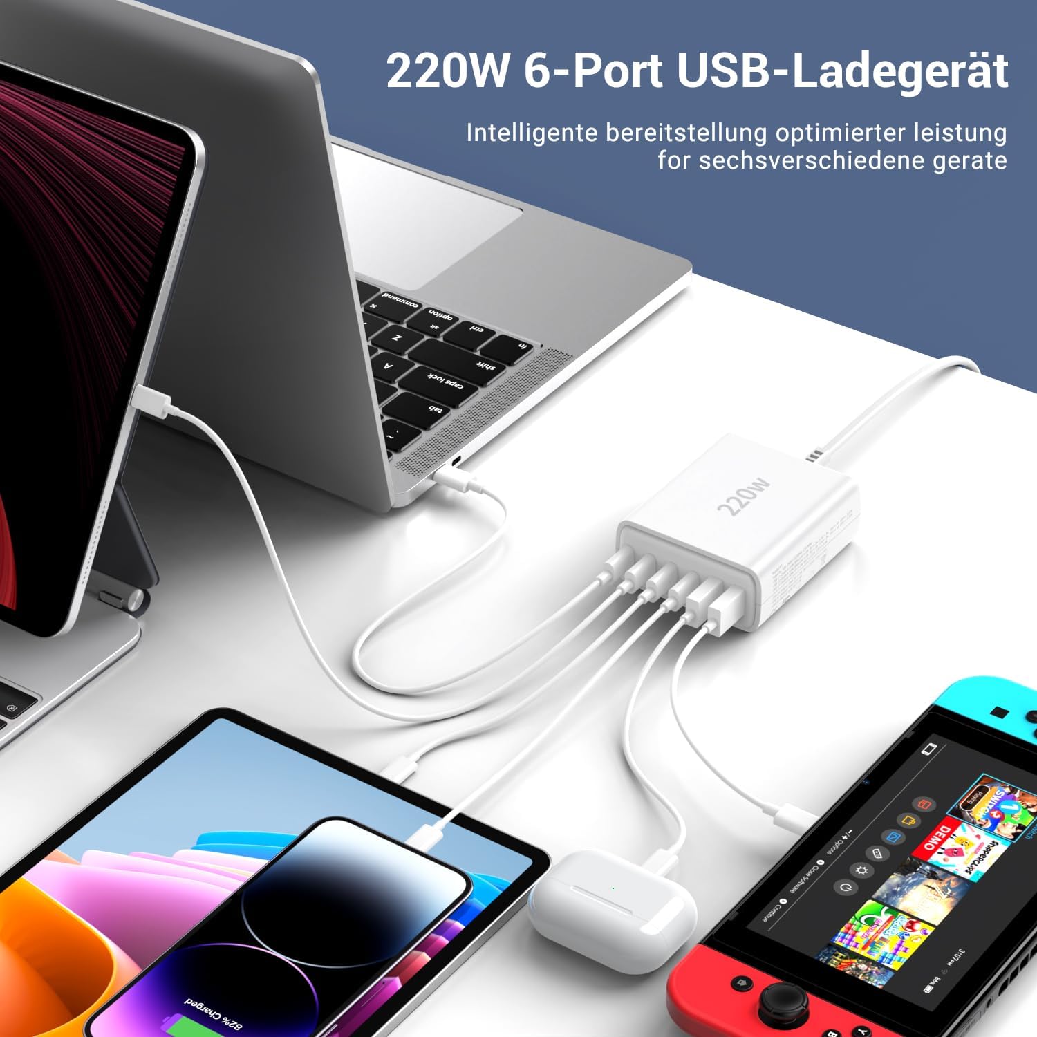 Thumbnail 2 de Ombrex USB-C 220 W Mehrfachladegerät