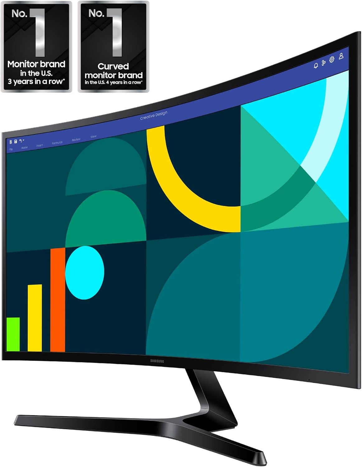 Detalle de Samsung LS27D366GANXZA 27" curved monitor