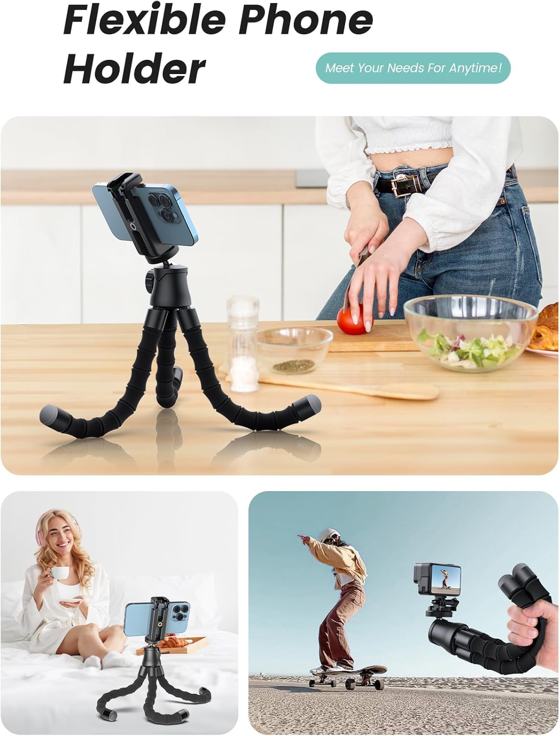 Thumbnail 6 de Phone Tripod with 360° Rotation