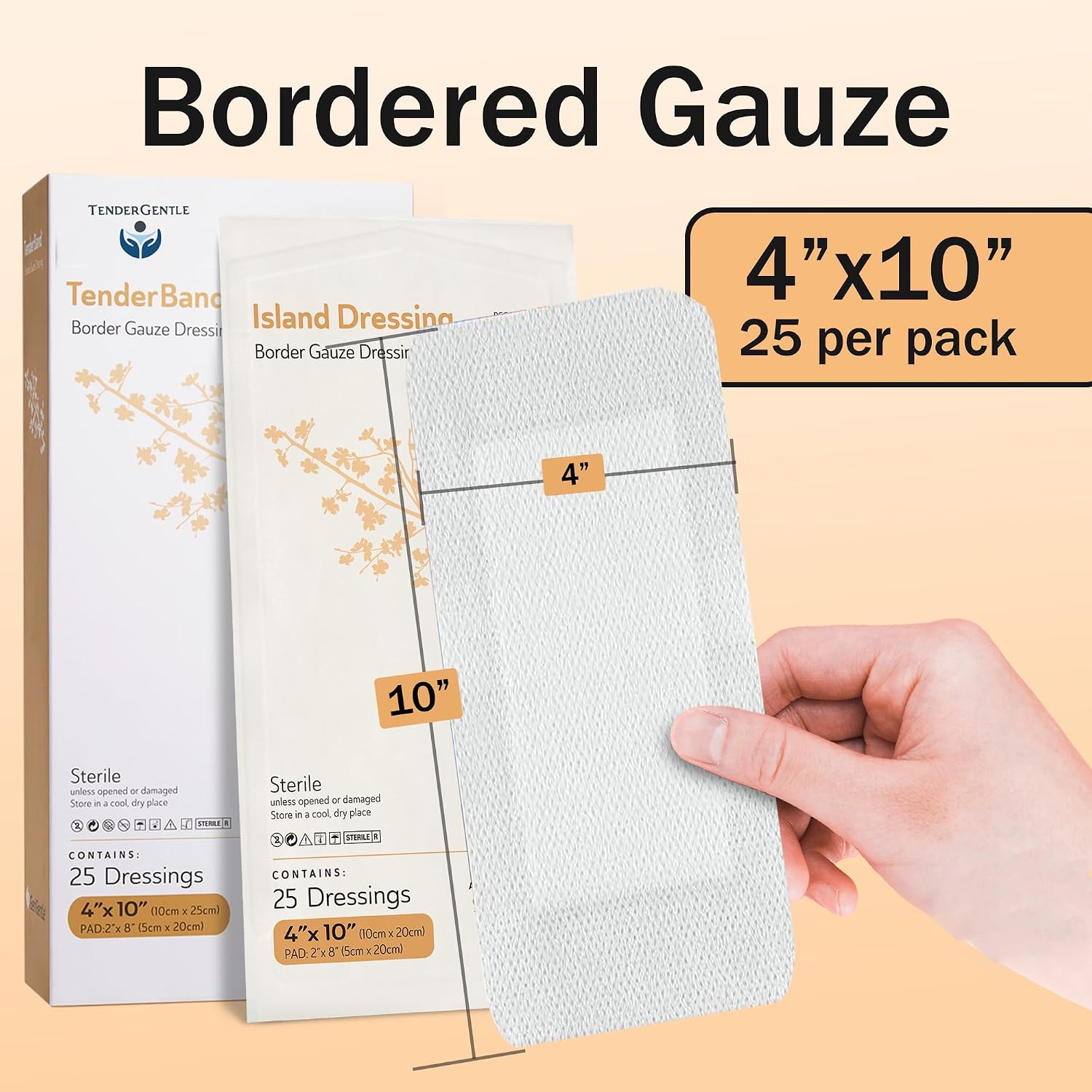 Detalle 2 de Tender Gentle Gauze Island Dressing 4x10