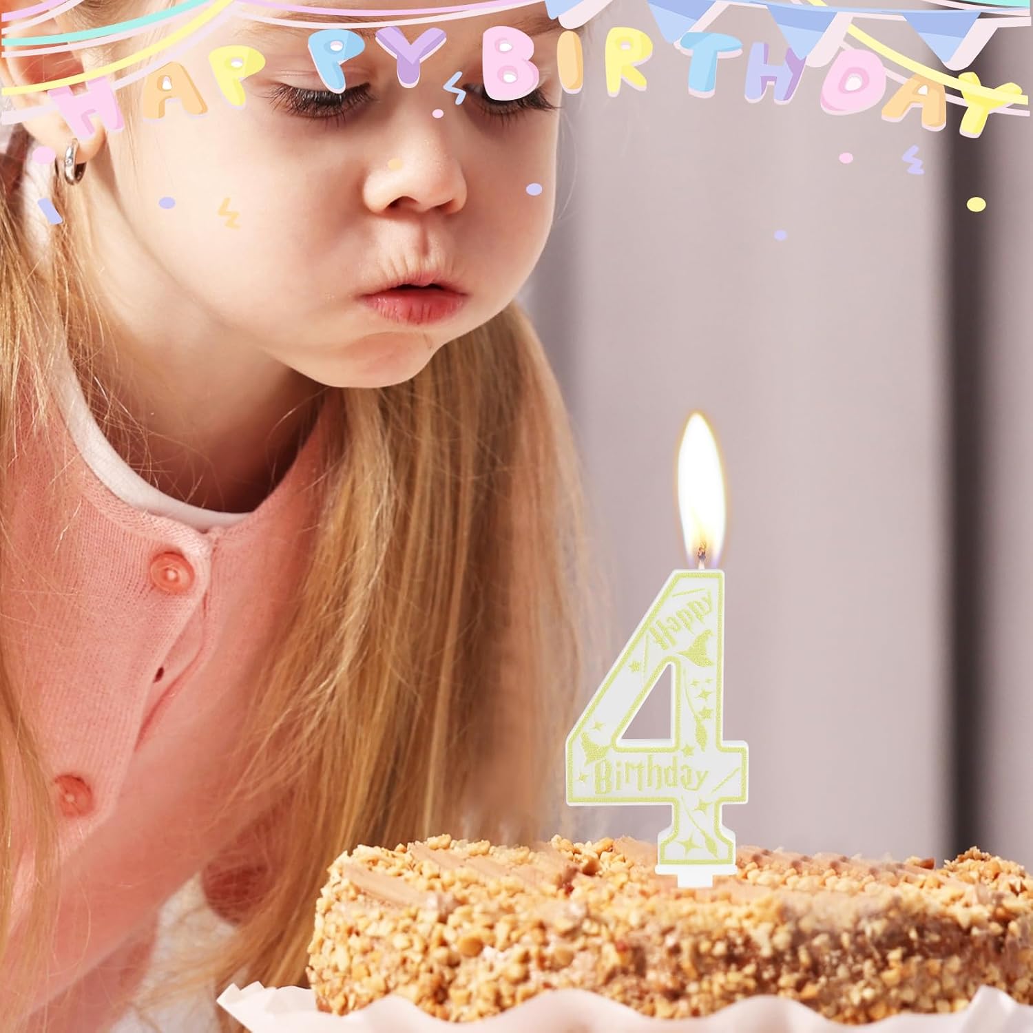 Thumbnail 2 de Wizard Geburtstagskerzen Zahl 9 für Torte – Magic School Geburtstagsdeko (für 9 Jahre)