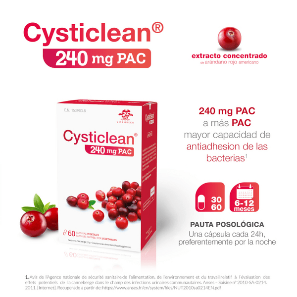 Thumbnail 1 de Cysticlean 240 mg PAC 30 sobres 💊