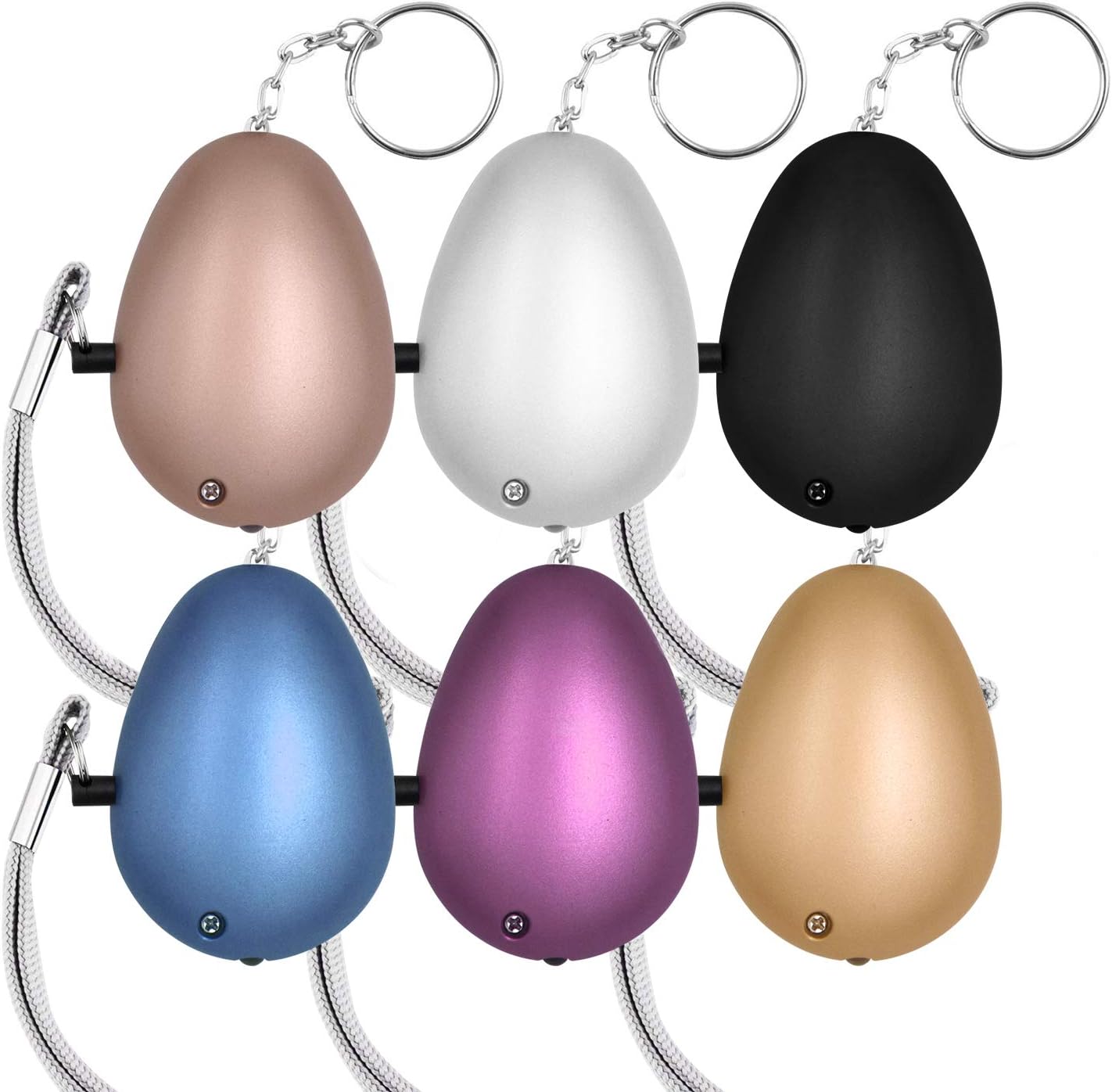 Detalle 2 de KOSIN XCT-014 Personal Safety Alarm 6-Pack with 140 dB Siren and LED Light