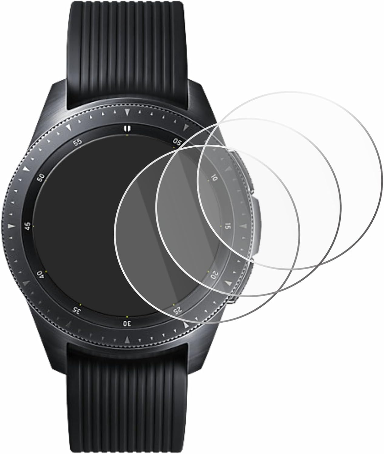 Thumbnail 1 de Savvies Armoured Glass Screen Protector for Samsung Galaxy Watch 42mm (3 Pack)
