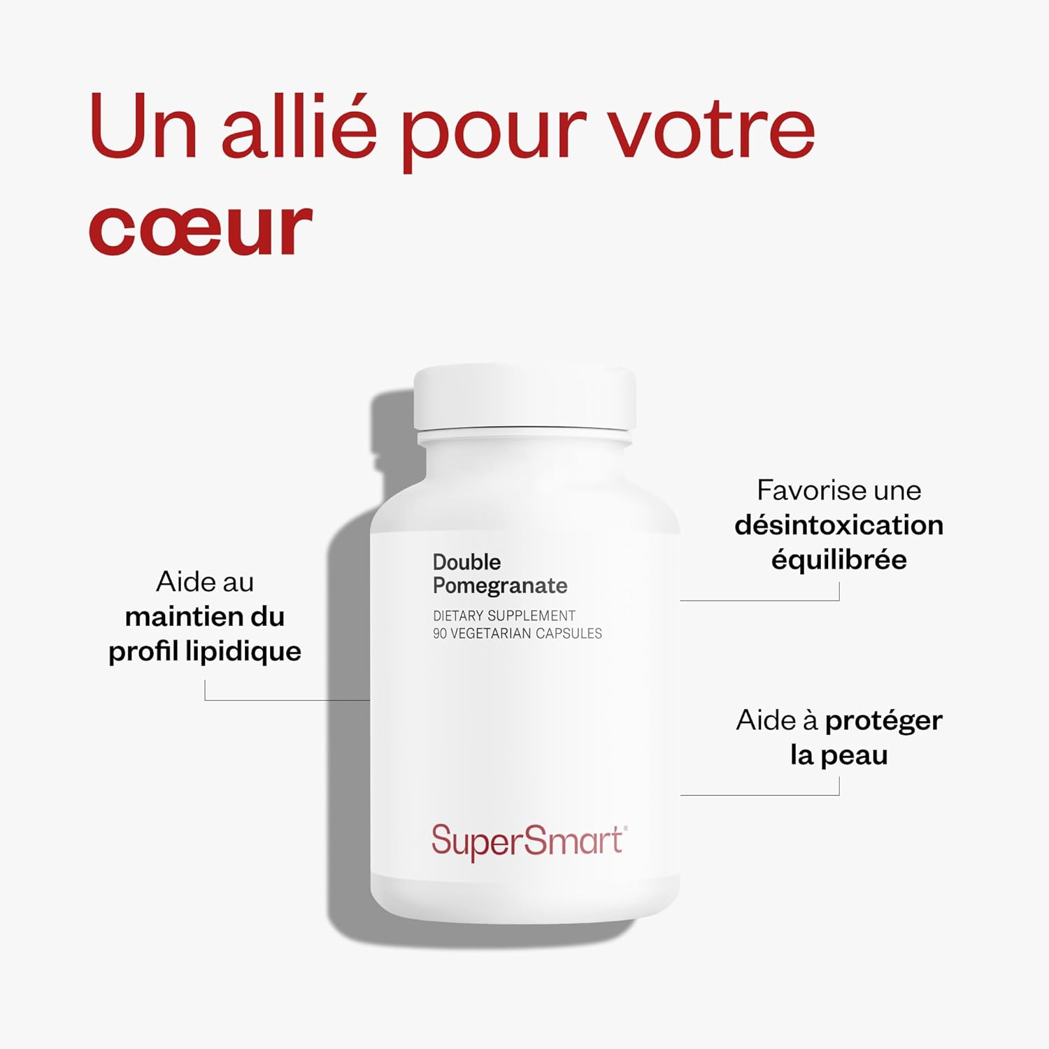 Thumbnail 2 de Supersmart Double Pomegranate – Extrait de grenade standardisé (40% punicalagines, 90% acide ellagique) – Antioxydant vegan, sans gluten