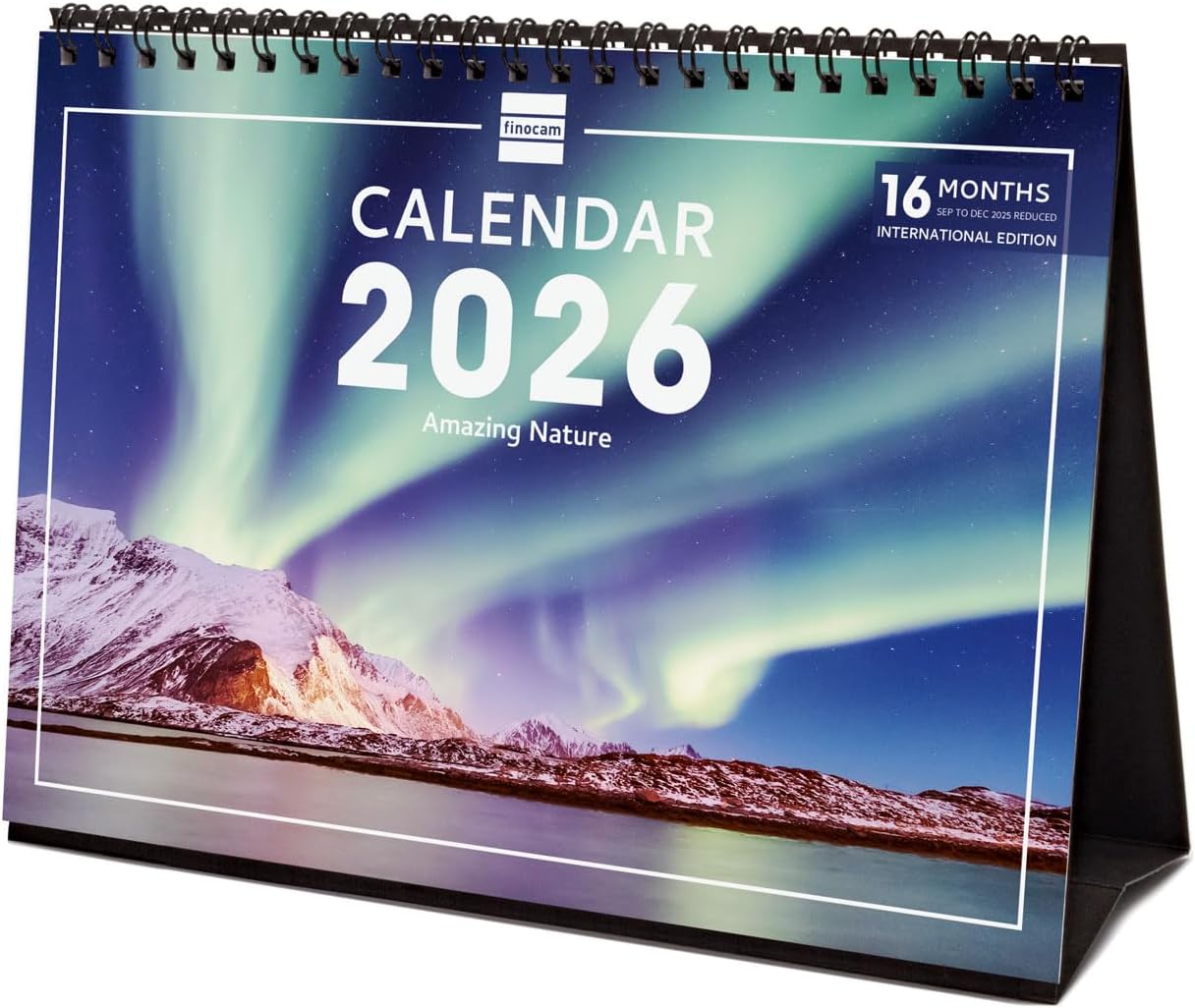 Thumbnail 6 de Finocam Calendrier mural 2026 30 x 30 cm – 1 mois par page (janvier-décembre 2026 + sept.-déc. 2025)