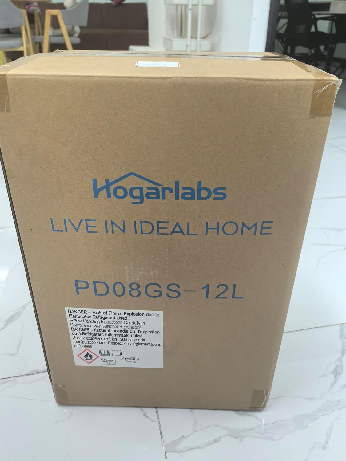Detalle de HOGARLABS PD08GS 34-Pint Dehumidifier with 3 Modes and Drain Hose