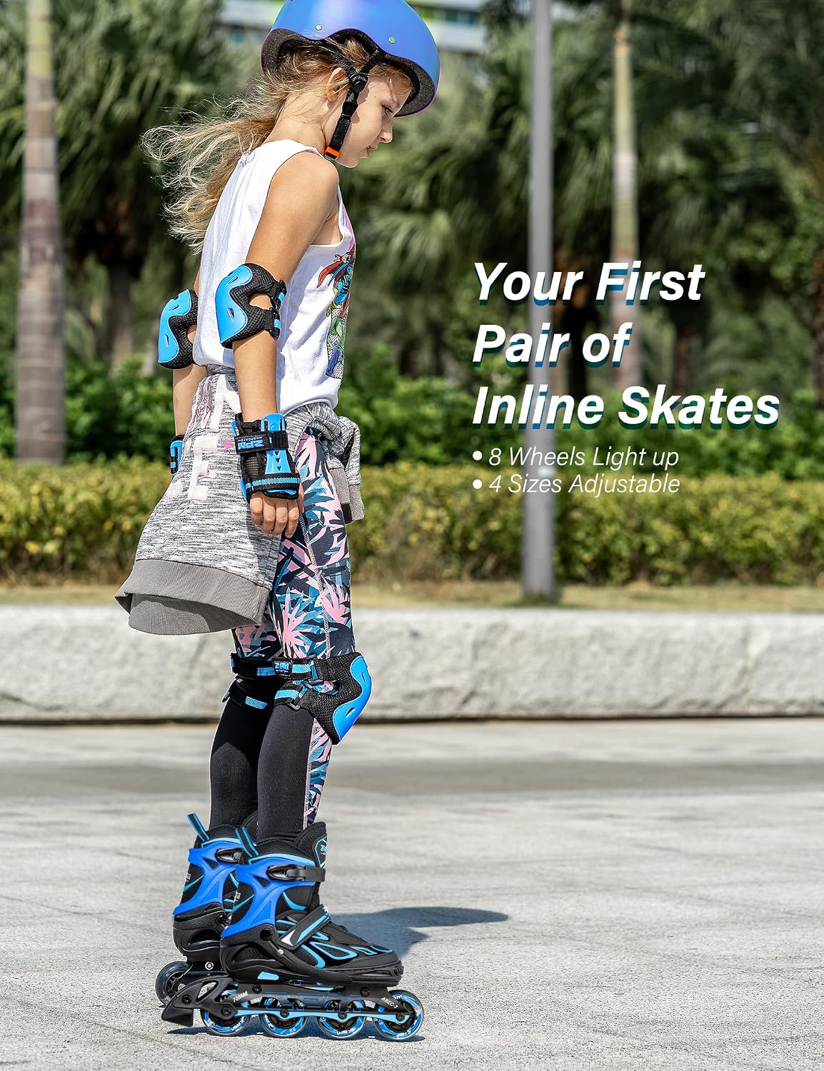 Thumbnail 6 de 2PM SPORTS 2PM-6006 Adjustable Inline Skates with Light-Up Wheels and Aluminum Frame