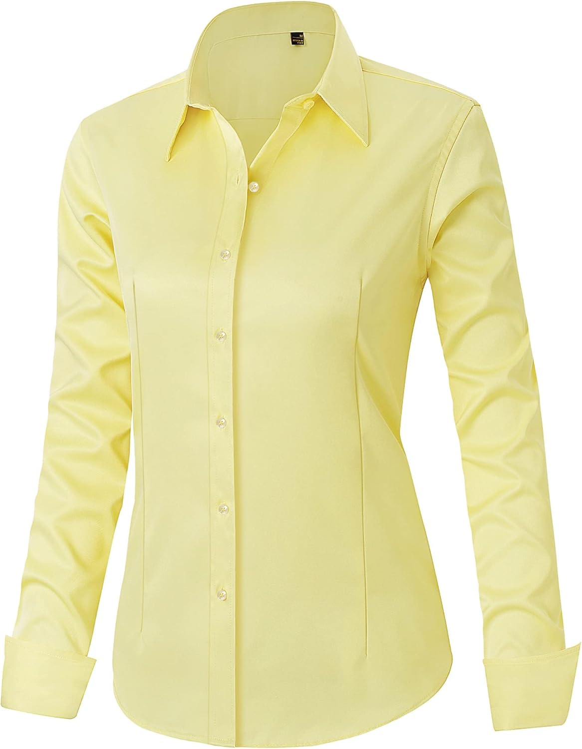 Thumbnail 4 de J.VER Damen Bluse Casual Business mit Button-Down-Kragen (Langarm, leicht zu bügeln)
