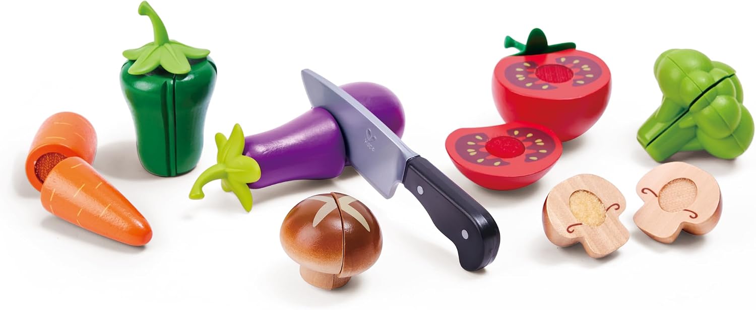 Thumbnail 6 de Hape Garden Vegetables: set di ortaggi in legno per gioco creativo