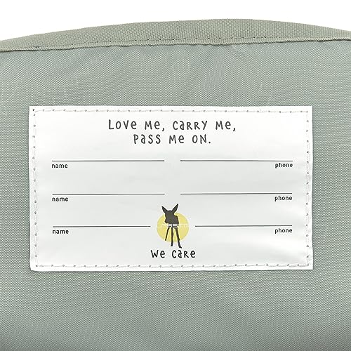 Detalle de LÄSSIG Kindergartenrucksack Mini Square 7L Happy Prints Light Olive – kompakt, robust & alltagstauglich