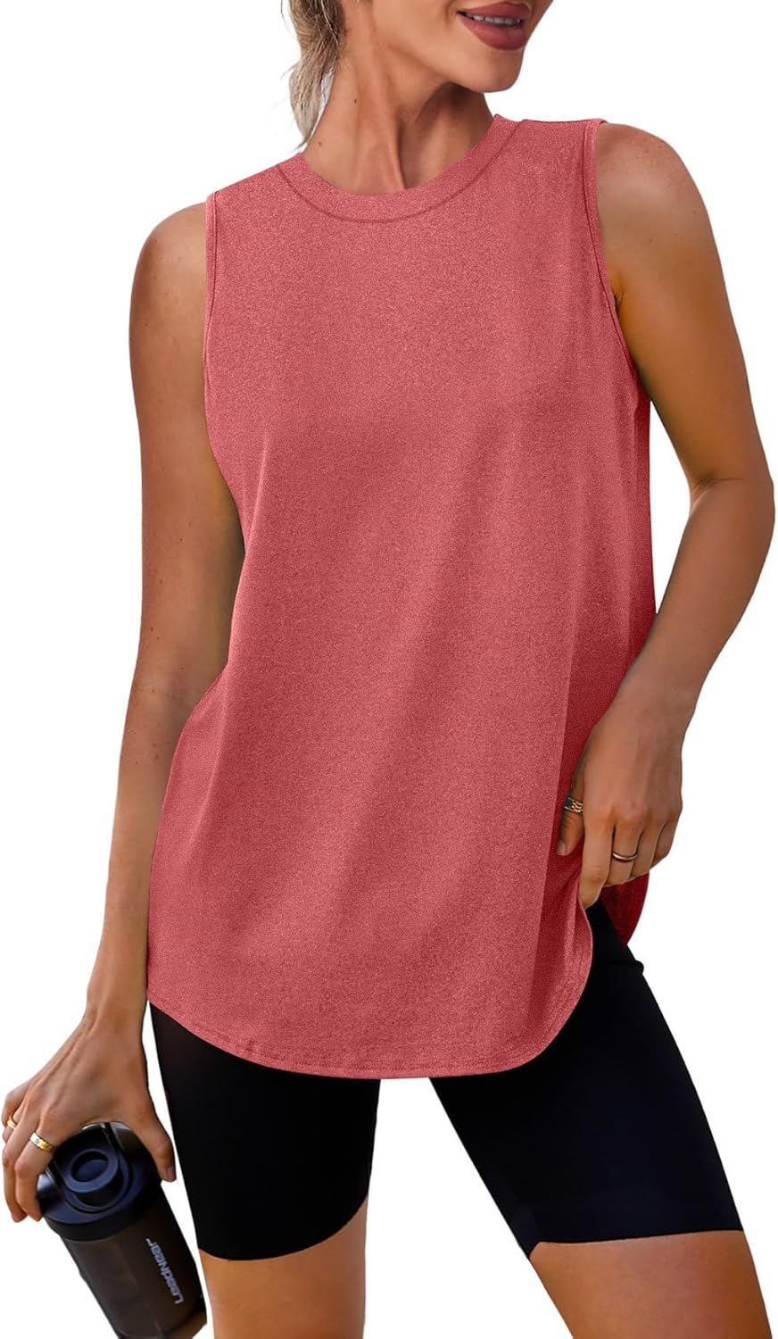 Detalle de XIEERDUO Gym Tops for Women UK: Lightweight, Loose-Fit Sleeveless Training Vest