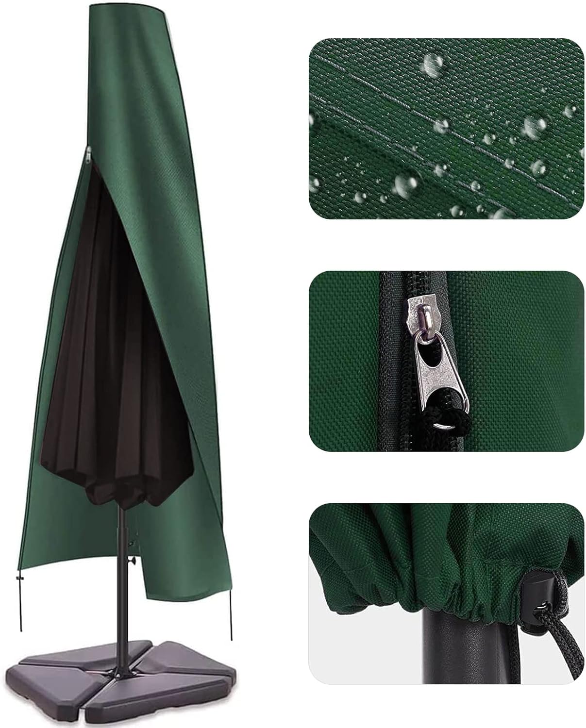 Thumbnail 5 de RICHIE Garden Waterproof Parasol Cover (Oxford fabric) for 2–3m round patio umbrellas