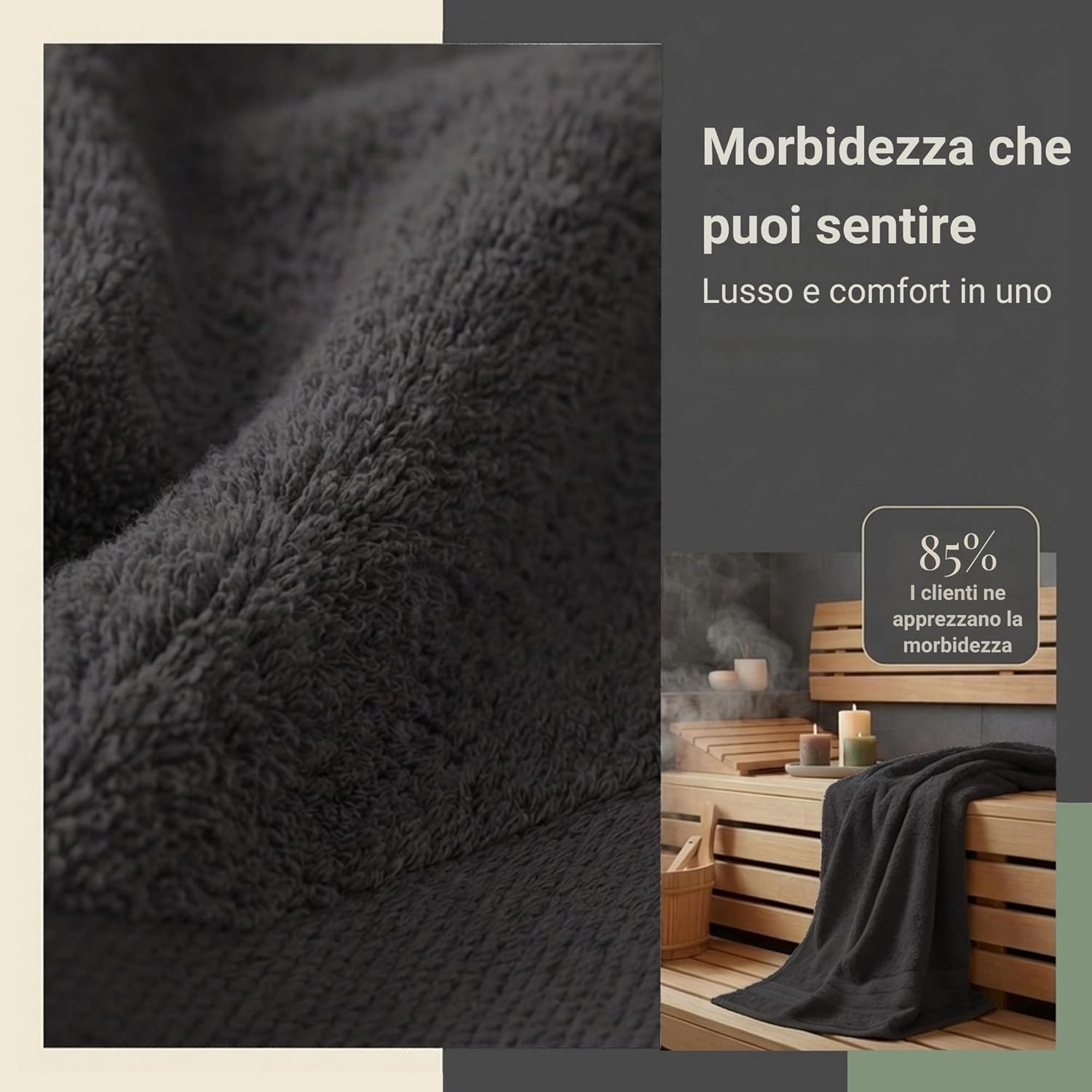 Thumbnail 5 de Komfortec Asciugamani Jumbo 80x200 cm