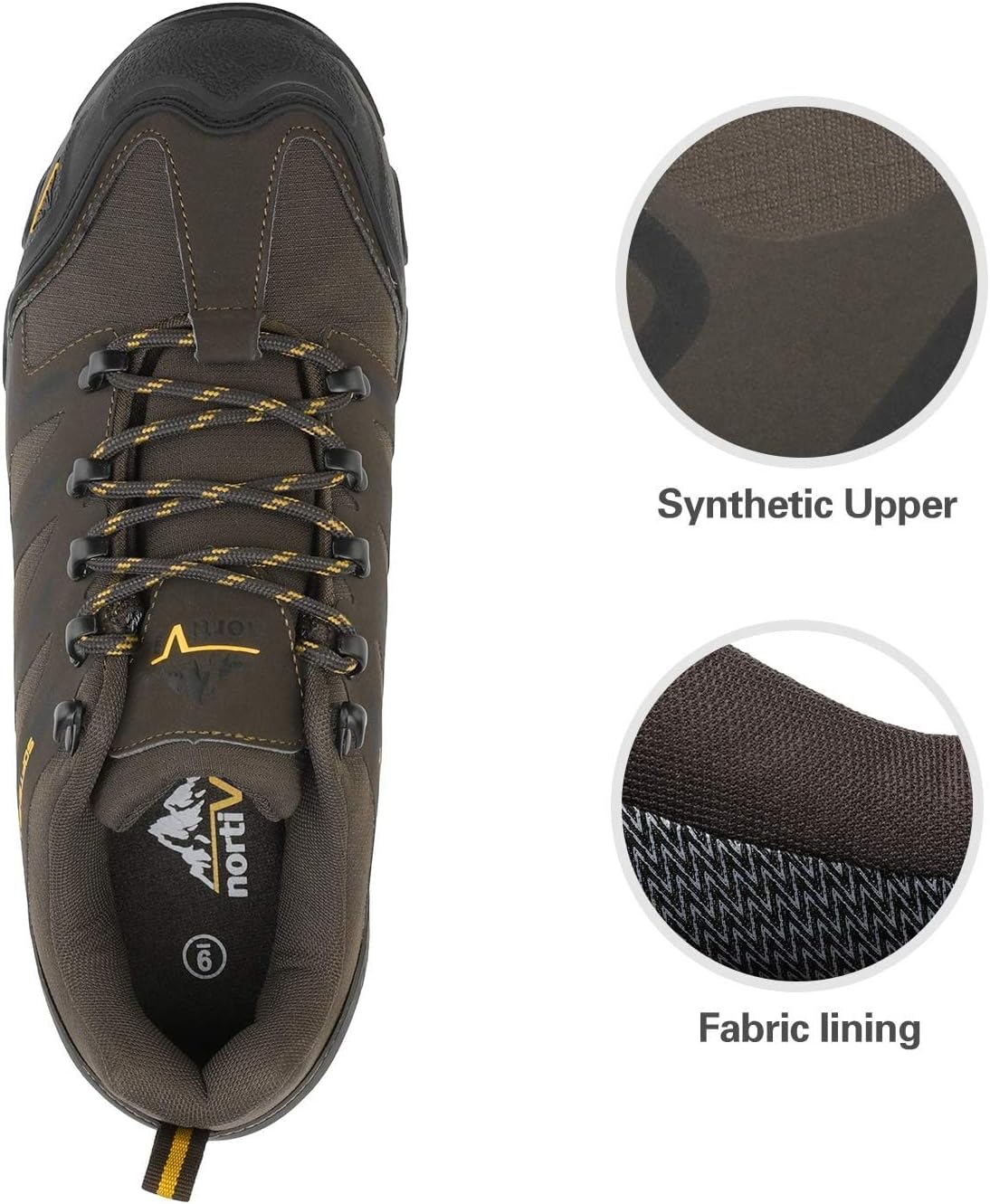 Thumbnail 2 de NORTIV 8 Herren wasserdichte Wanderschuhe Low Top – leichte Outdoor- und Trekking-Trailschuhe