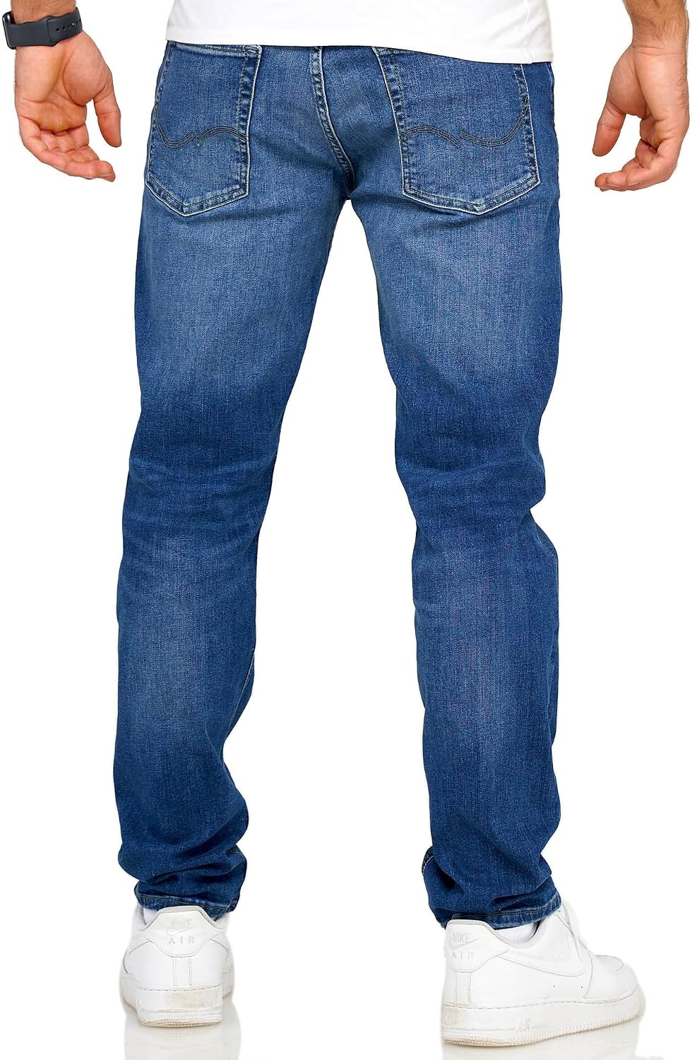 Detalle de JACK & JONES Infinity Herren Jeans Mike ARIS Comfort Fit Denim – Langlebiger Allrounder