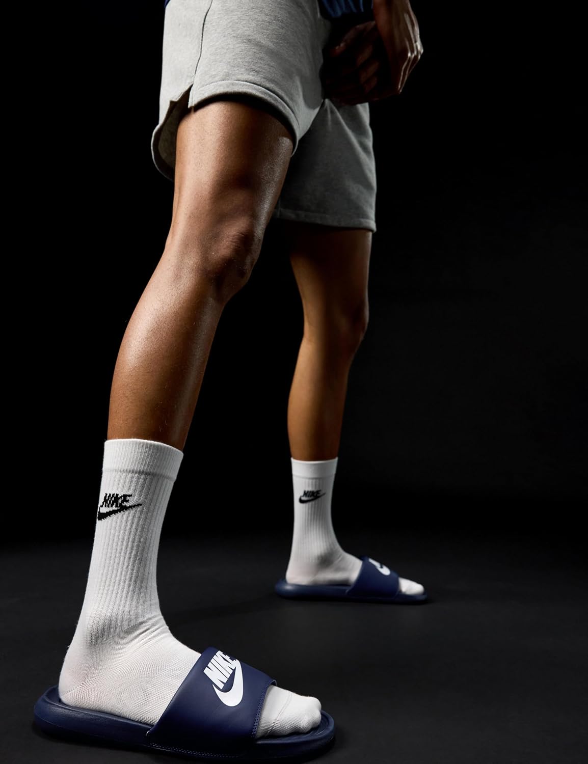 Detalle 2 de Nike Victori One – Chanclas para hombre, Midnight Navy White 401 (42.5 EU)