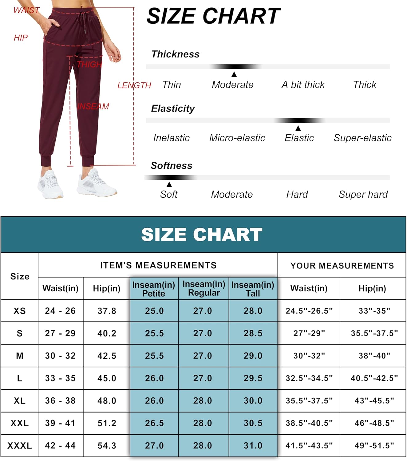 Thumbnail 5 de Libin Pantalon de Jogging Femme mi‑haute