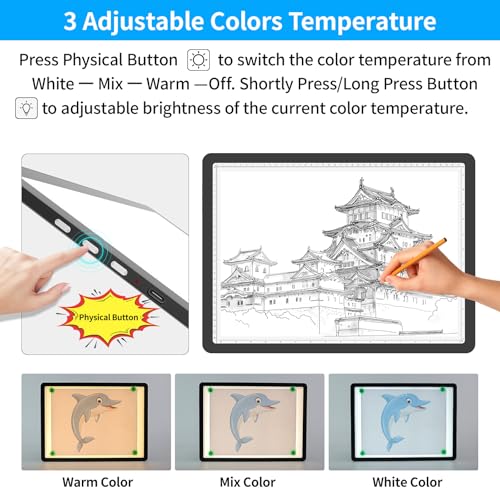 Thumbnail 3 de TOHETO A3 Rechargeable Light Pad for Tracing ✍️
