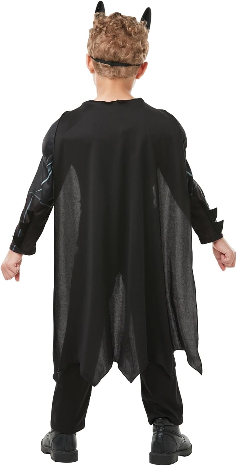 Detalle de Rubies Batman Black Deluxe Kostüm für Kinder 🎭