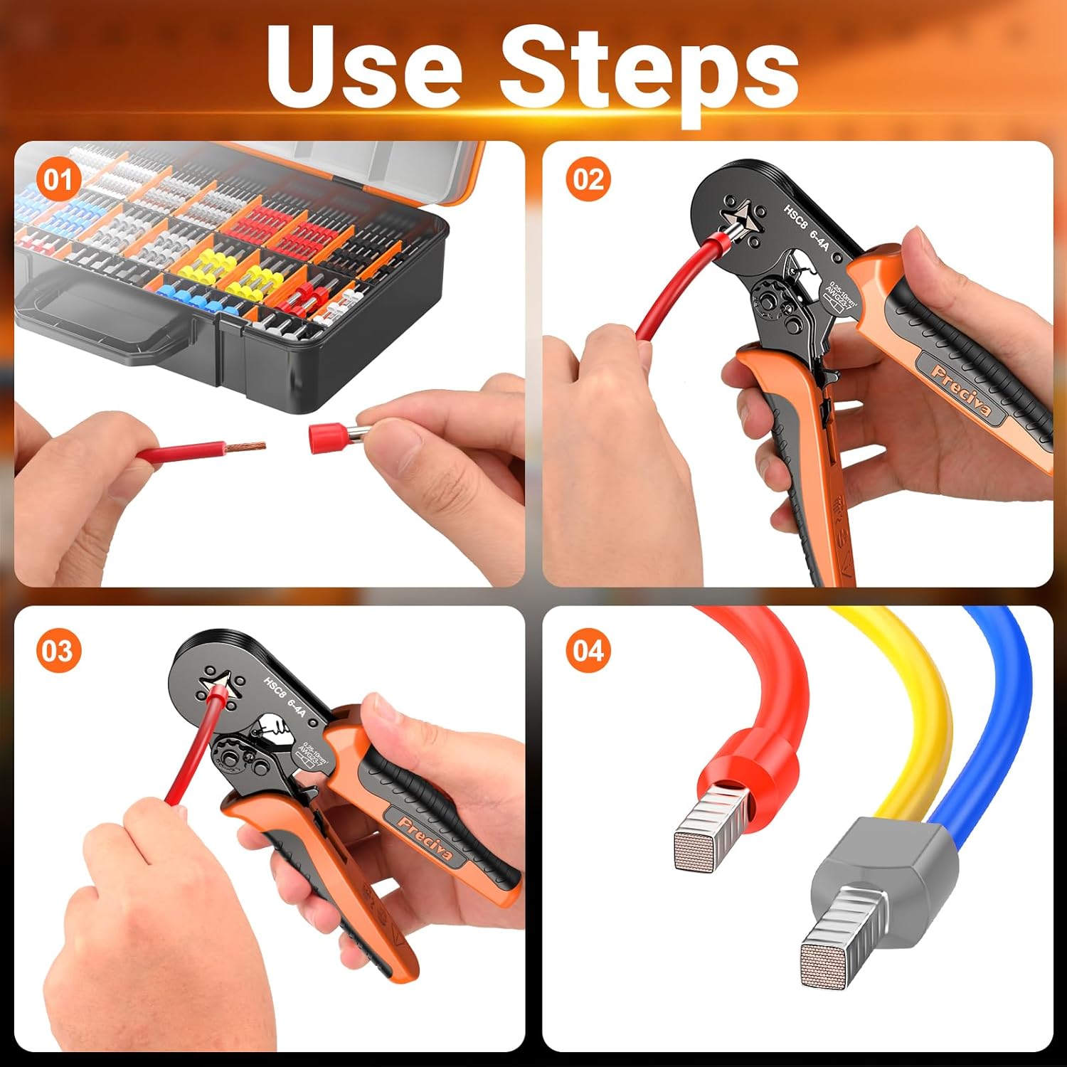 Thumbnail 5 de Preciva Crimping Tool with 1260 Ferrules 0.25-10mm²
