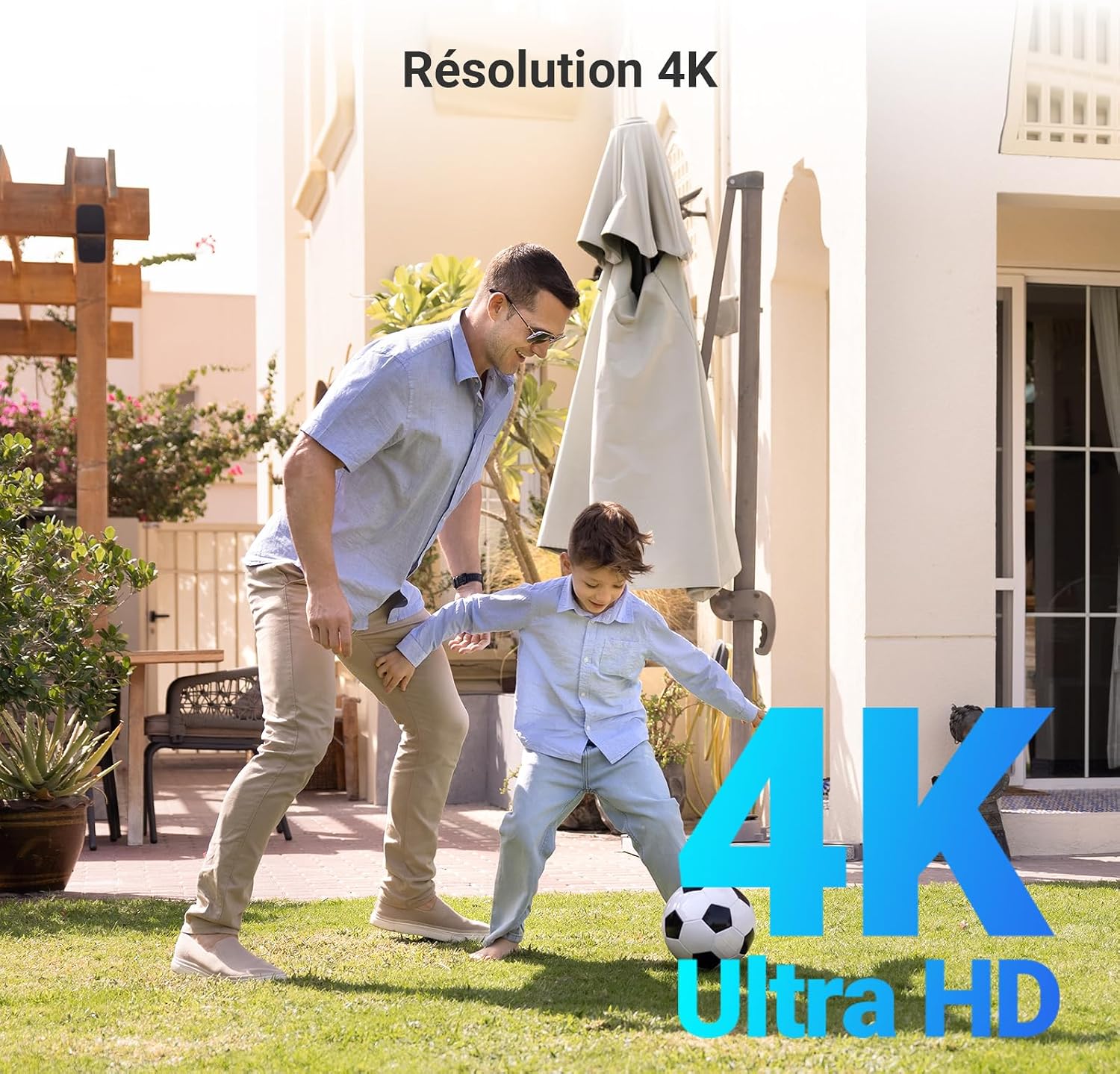 Detalle de EZVIZ CB8 Pro 4K draadloze buitencamera met 10400 mAh batterij en 360° zicht