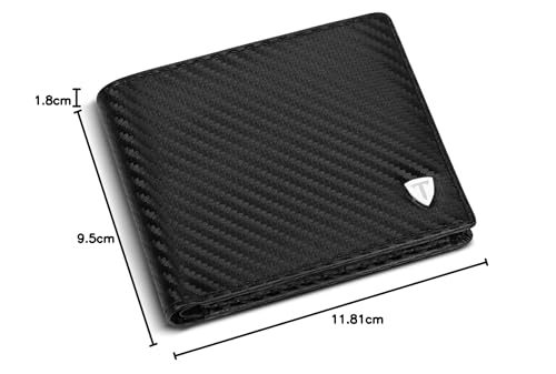 Thumbnail 7 de TEEHON Cartera Billetera de Piel con Bloqueo RFID y 7 Ranuras para Tarjetas (Negro)