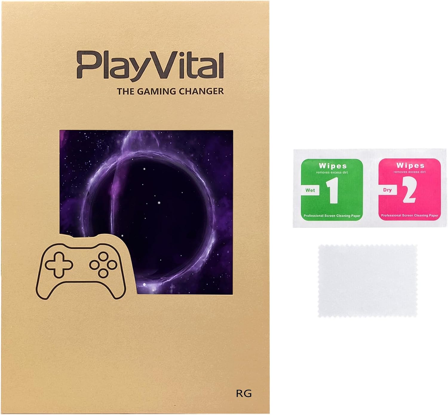 Thumbnail 6 de PlayVital 2 Set Protective Skin Decal for ROG Ally — Purple Deep Space