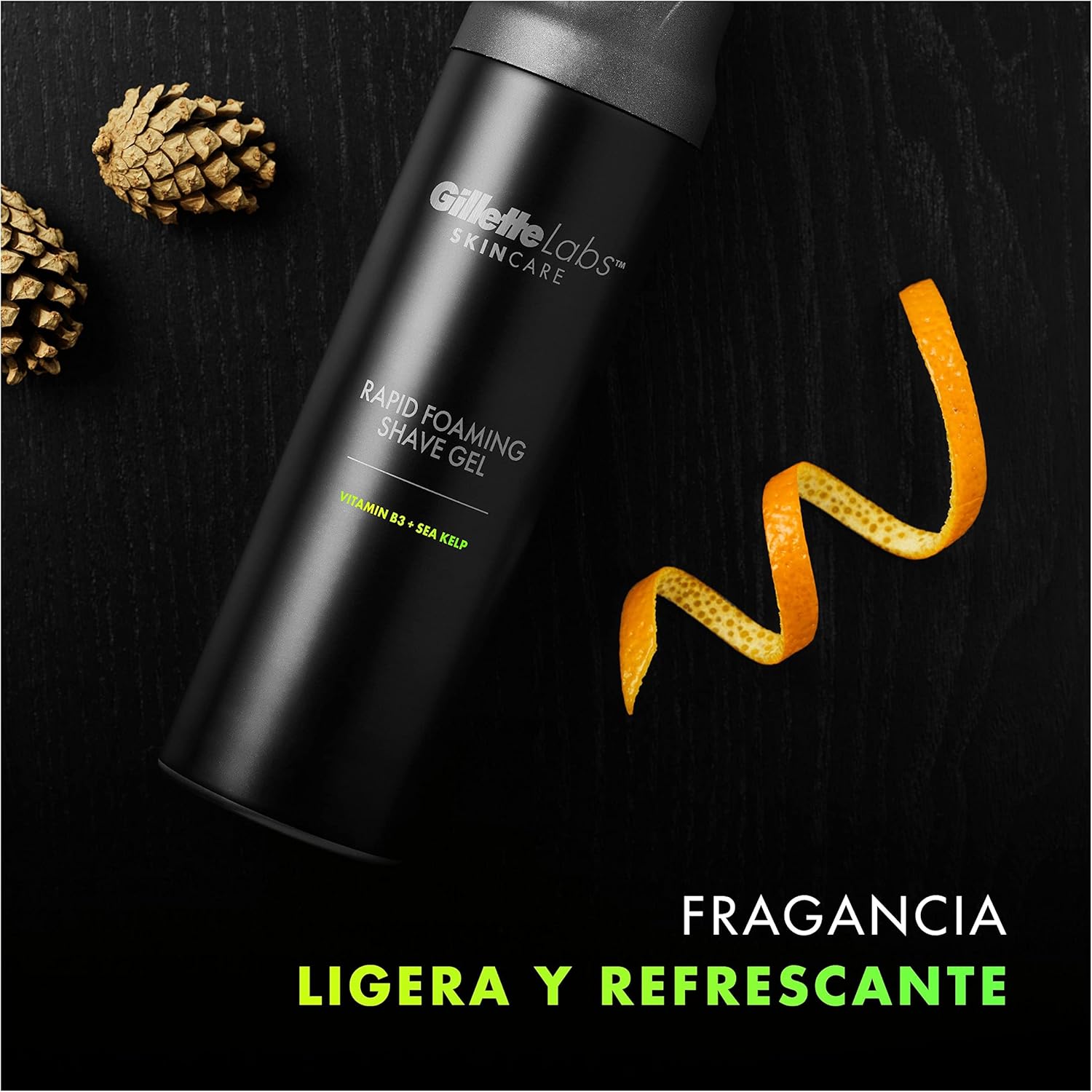 Detalle 1 de Gillette Labs Gel de Afeitar Espuma Rápida 🌟 Refresca y Protege