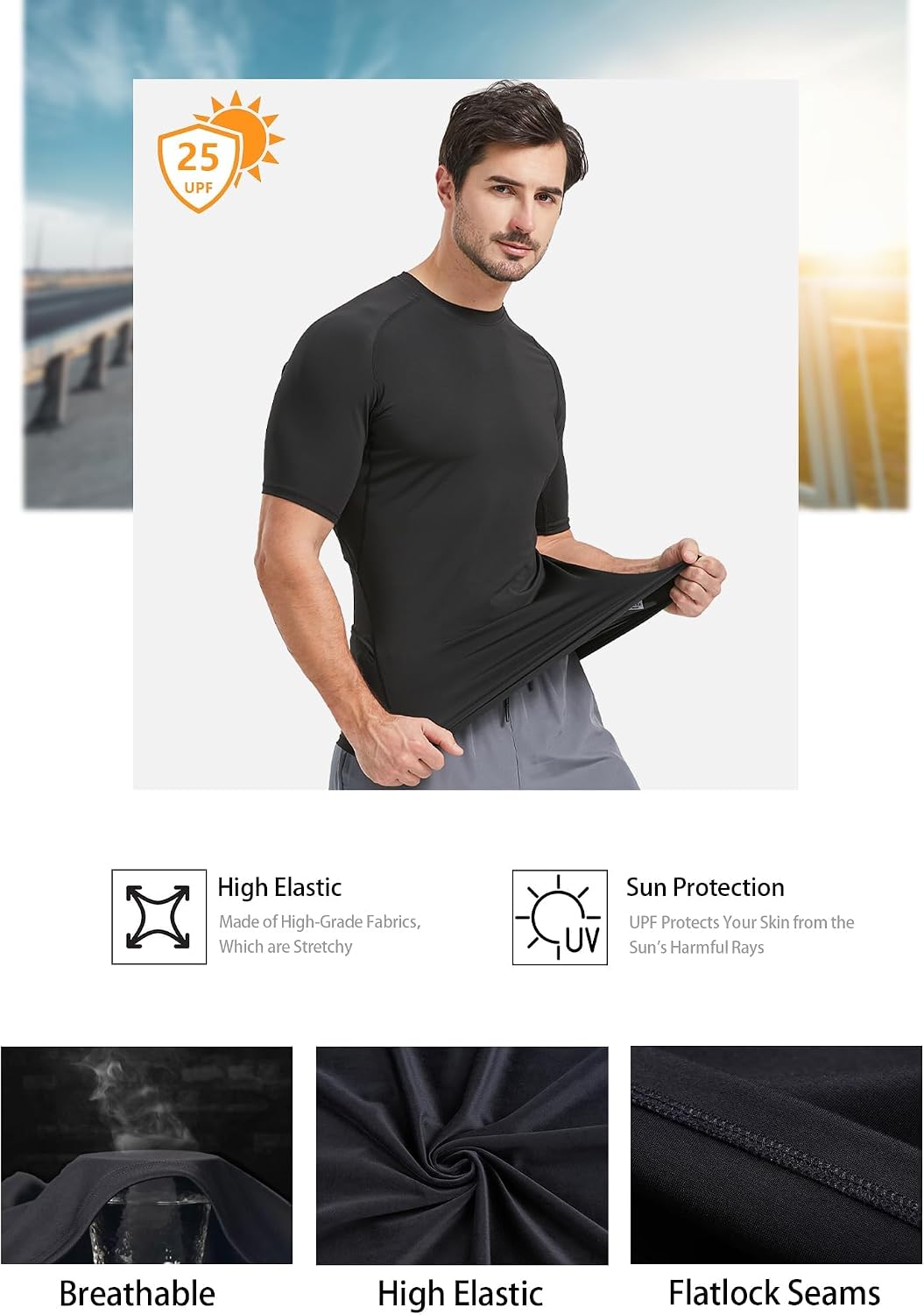 Detalle 2 de Dalavch Men's Compression Shirt