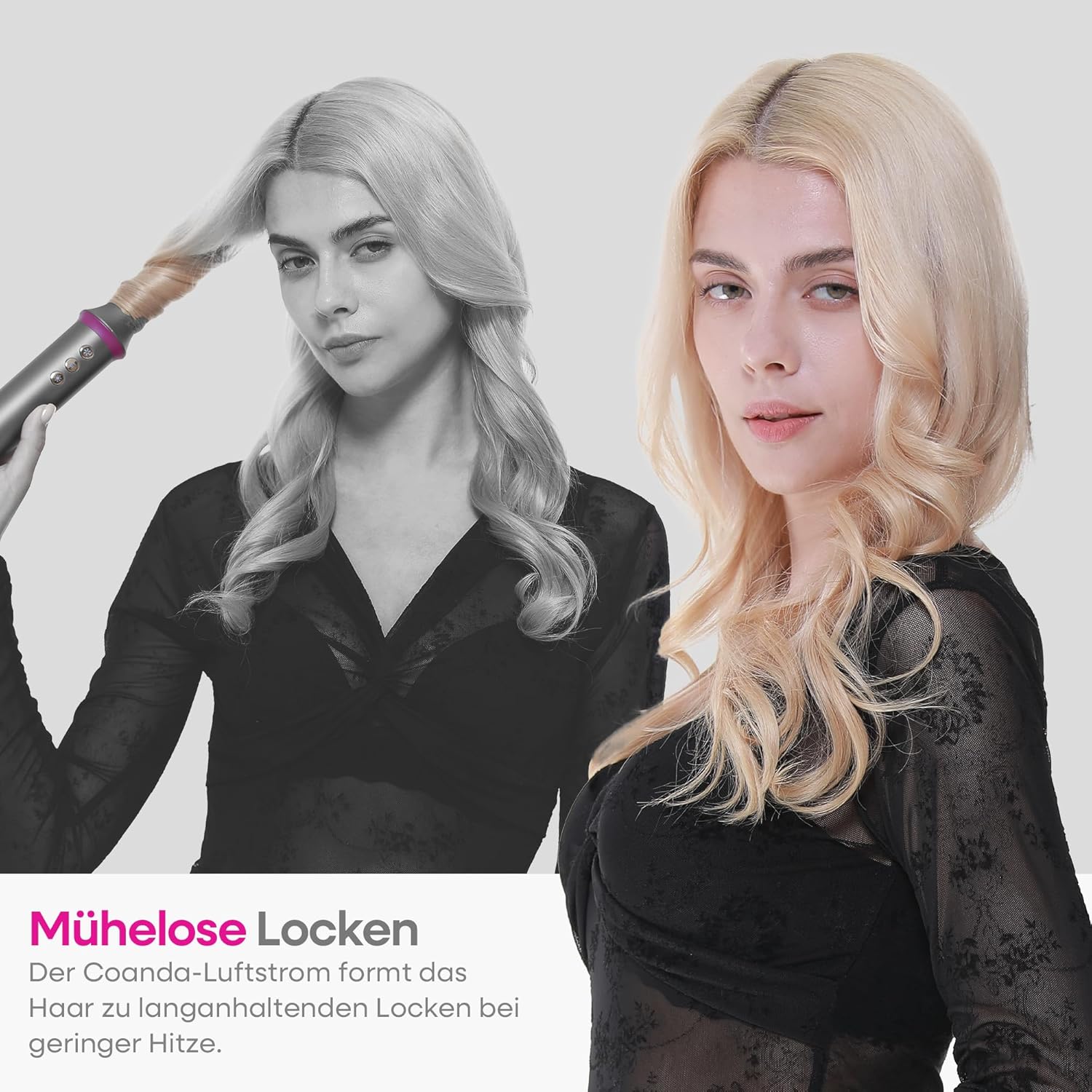 Detalle 2 de okaydeer 7-in-1 Hairstyler Airstyler Lockenstab 1,0 kW
